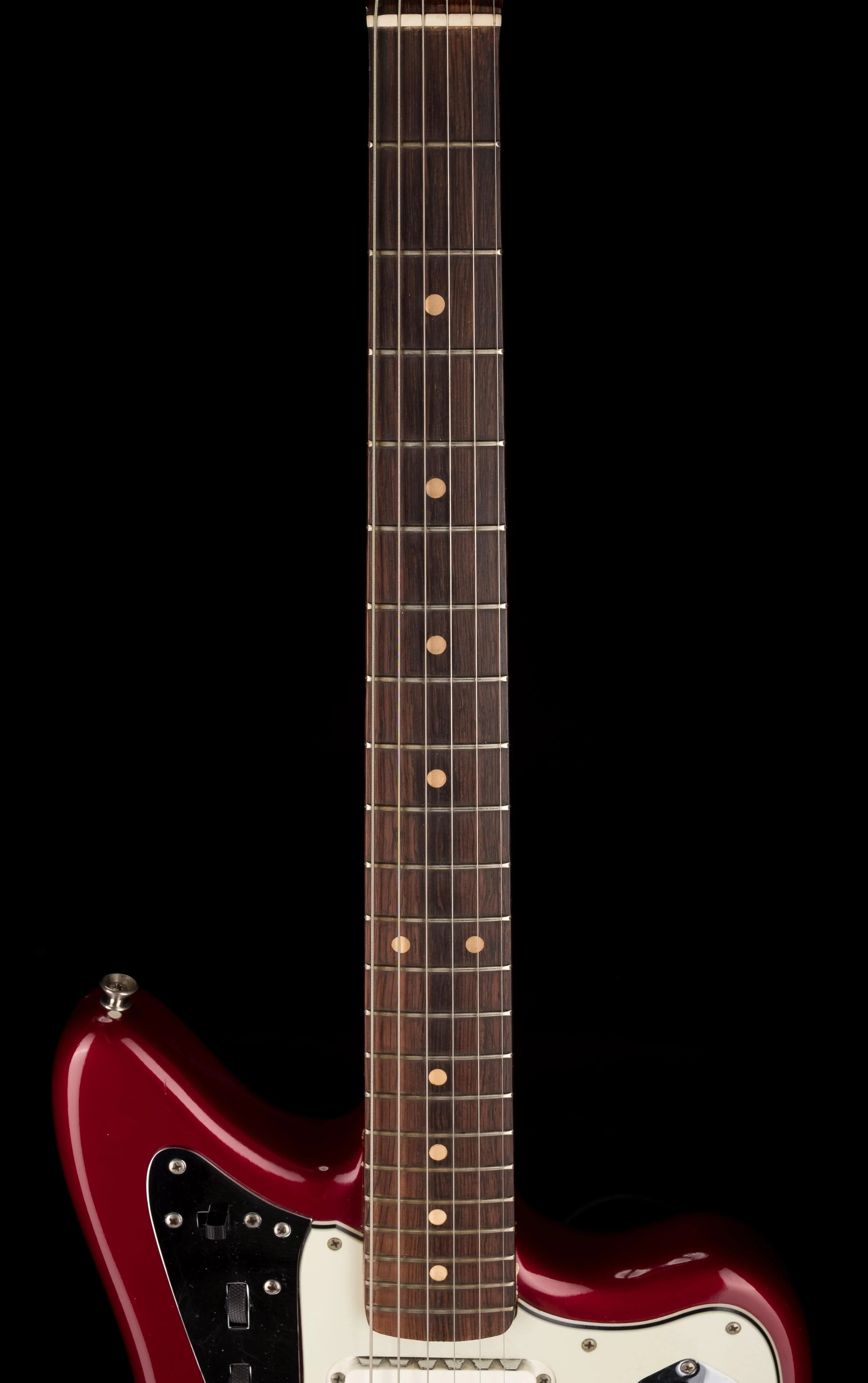 Vintage 1963 Jaguar Candy Apple Red with Matching Headstock with OHSC - Image 13