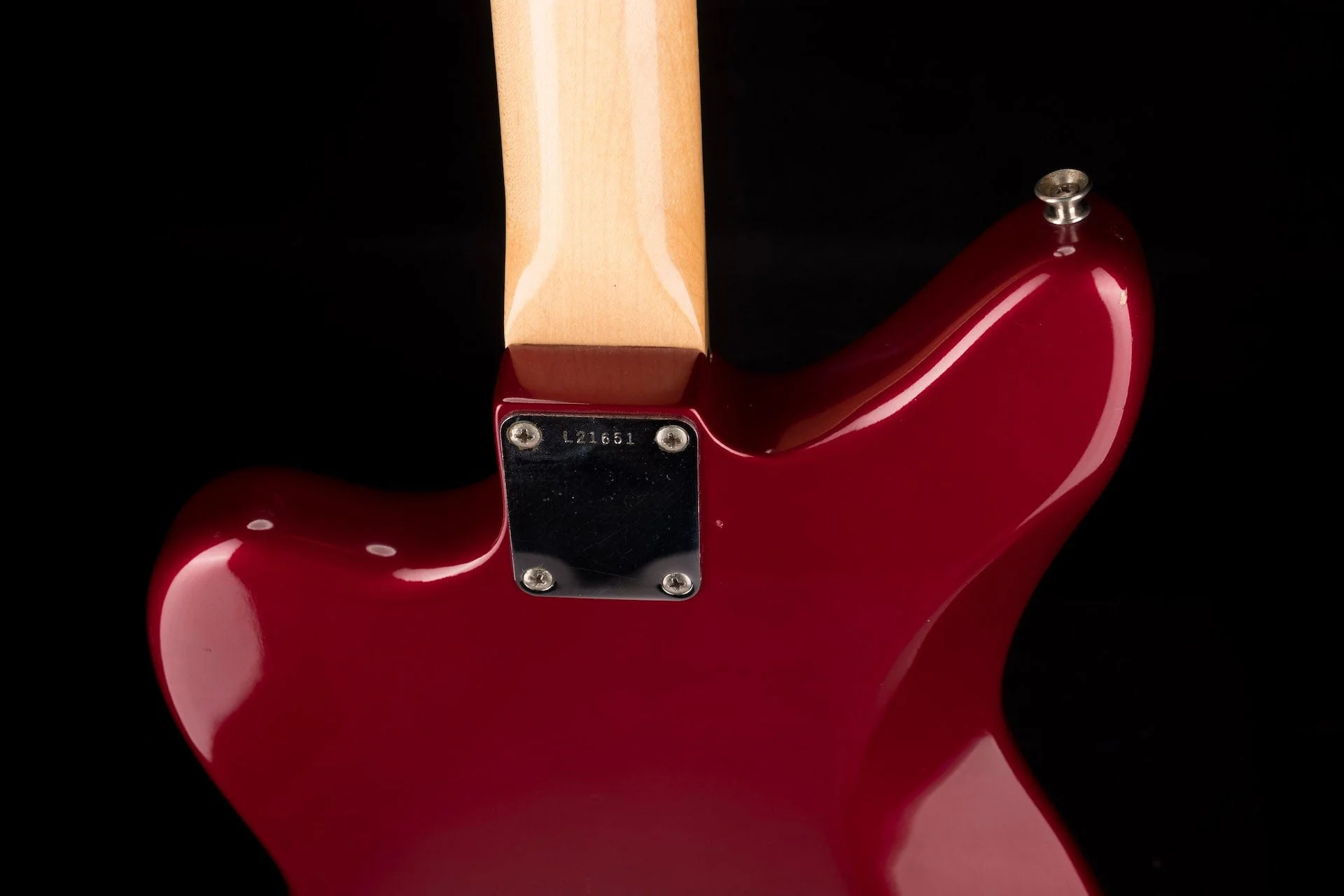 Vintage 1963 Jaguar Candy Apple Red with Matching Headstock with OHSC - Image 16