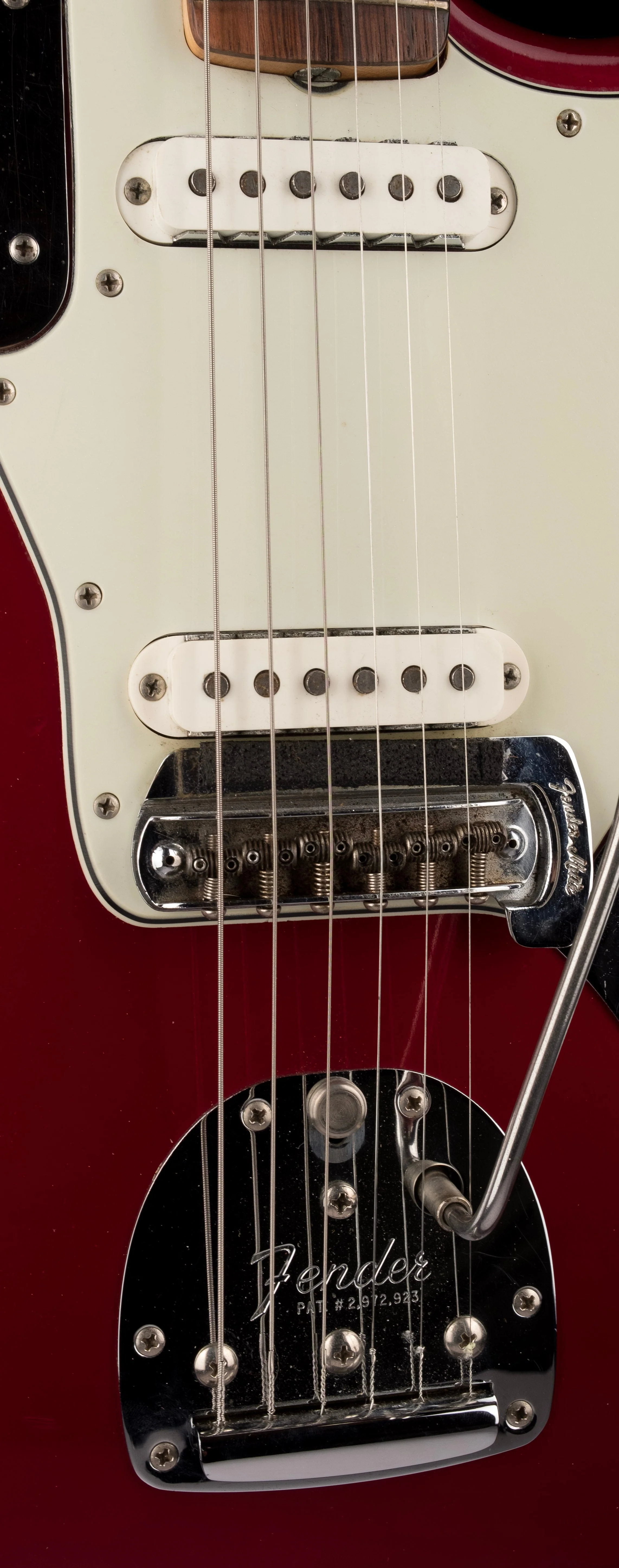 Vintage 1963 Jaguar Candy Apple Red with Matching Headstock with OHSC - Image 6