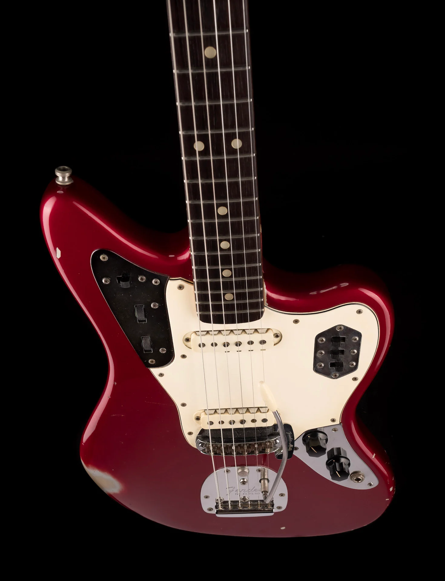 Vintage 1964 Fender Jaguar Candy Apple Red All Original With Case - Image 4