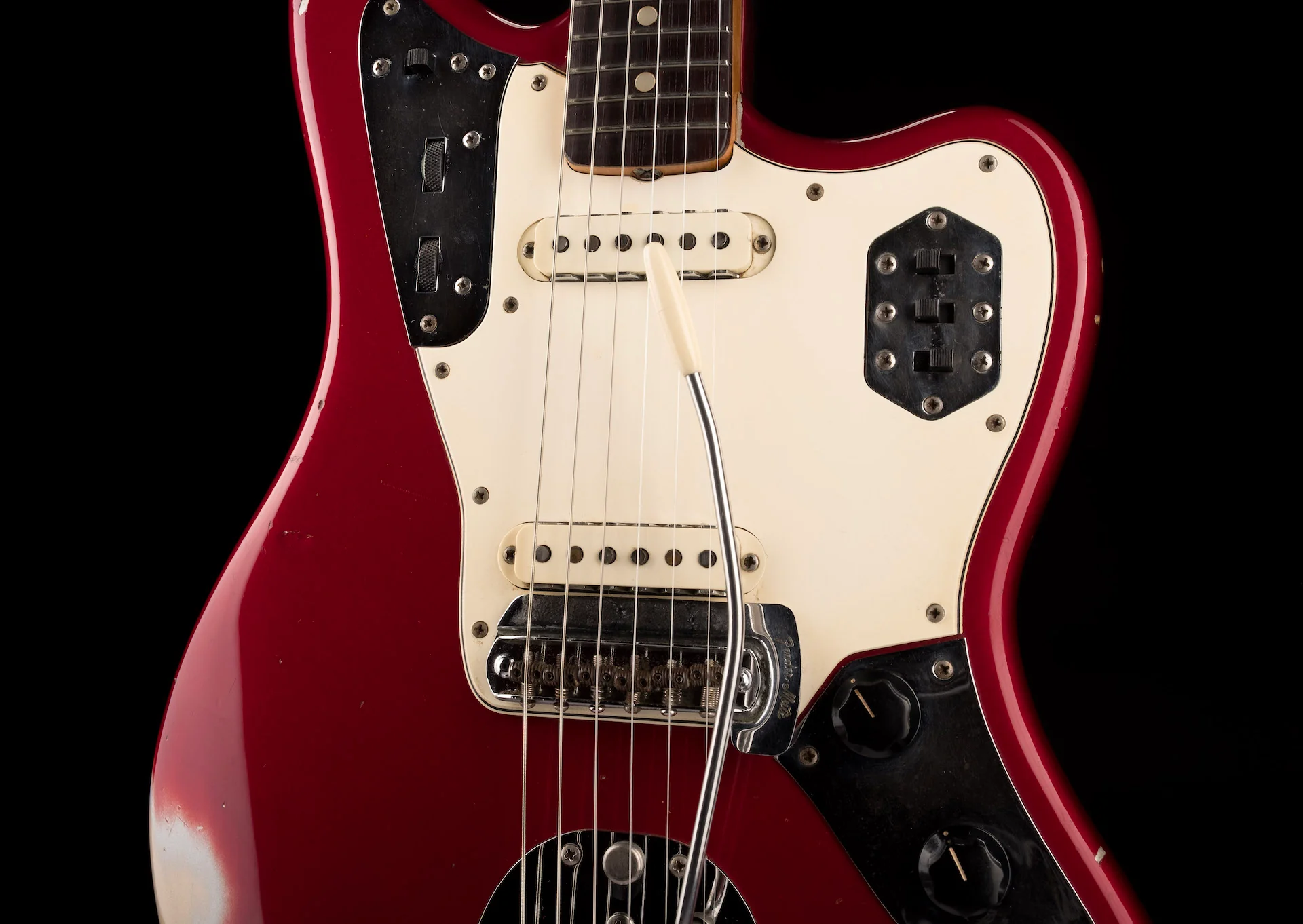 Vintage 1964 Fender Jaguar Candy Apple Red All Original With Case - Image 6