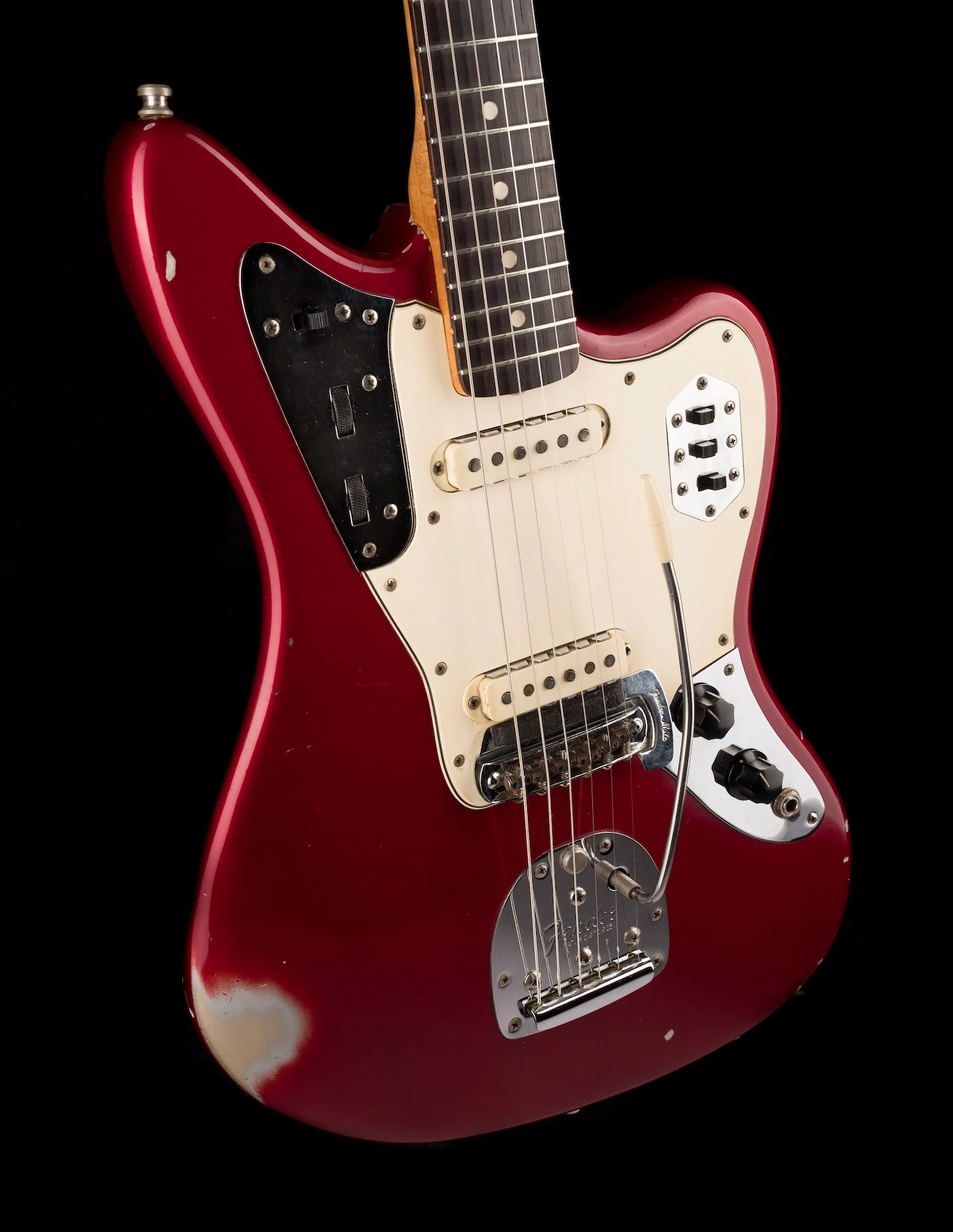 Vintage 1964 Fender Jaguar Candy Apple Red All Original With Case - Image 9