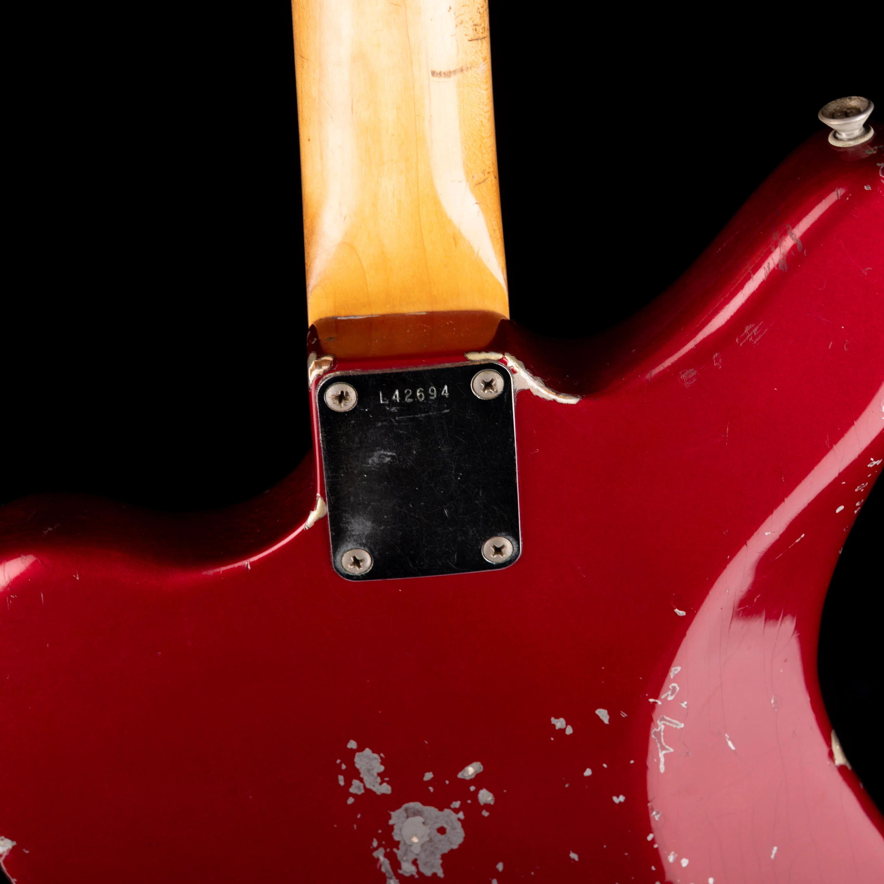 Vintage 1964 Fender Jaguar with matching Headstock - Candy Apple Red With OHSC - Image 12