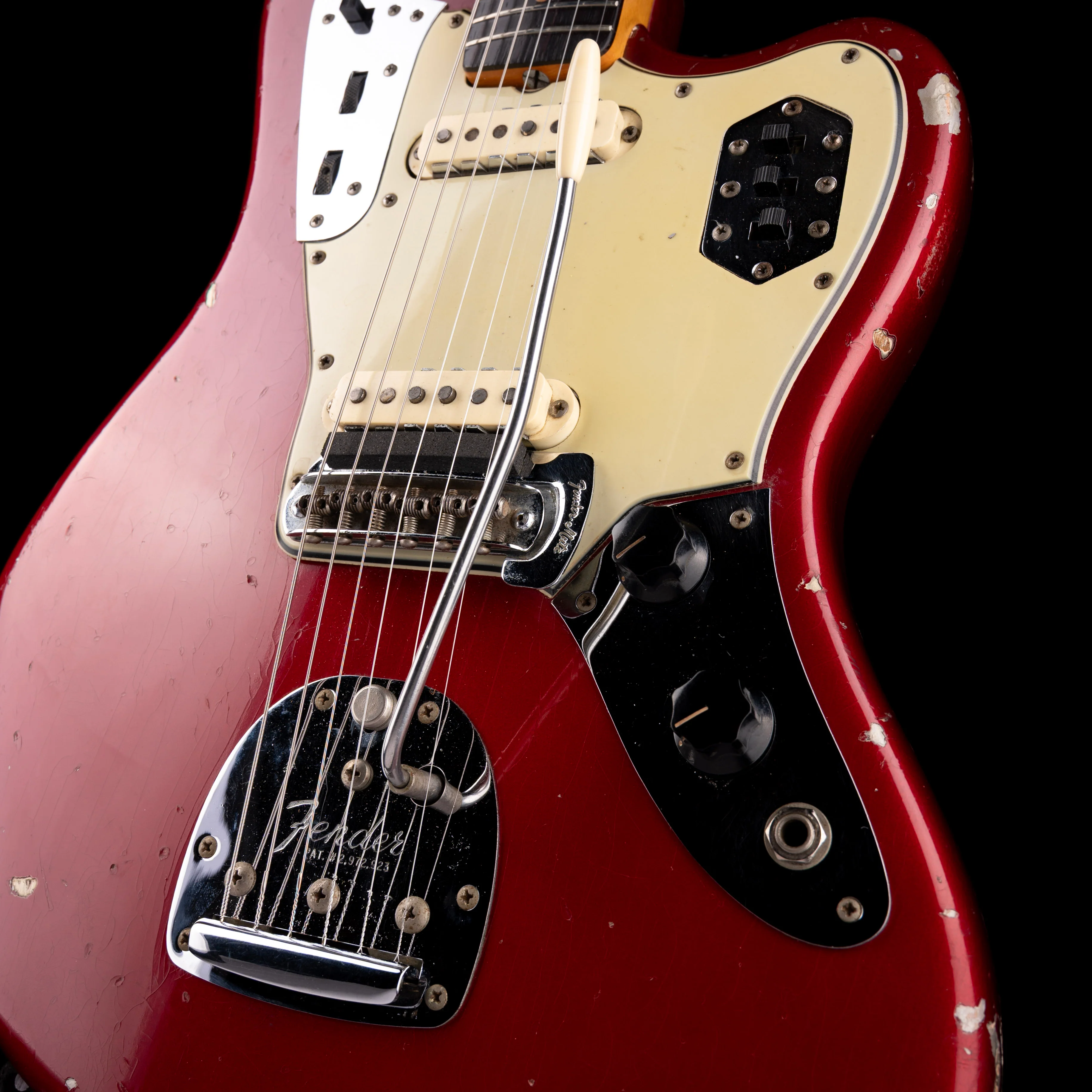 Vintage 1964 Fender Jaguar with matching Headstock - Candy Apple Red With OHSC - Image 7