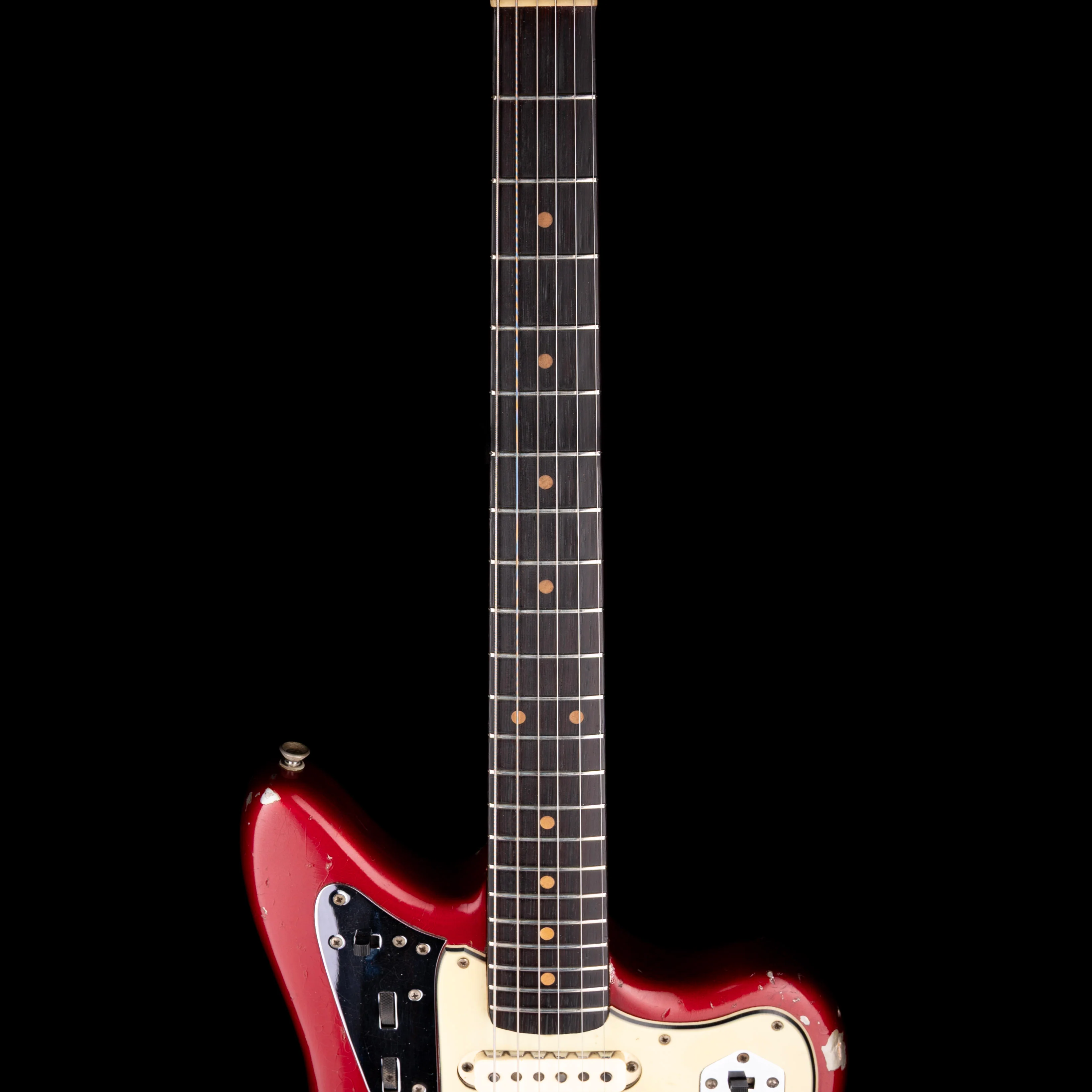 Vintage 1964 Fender Jaguar with matching Headstock - Candy Apple Red With OHSC - Image 9