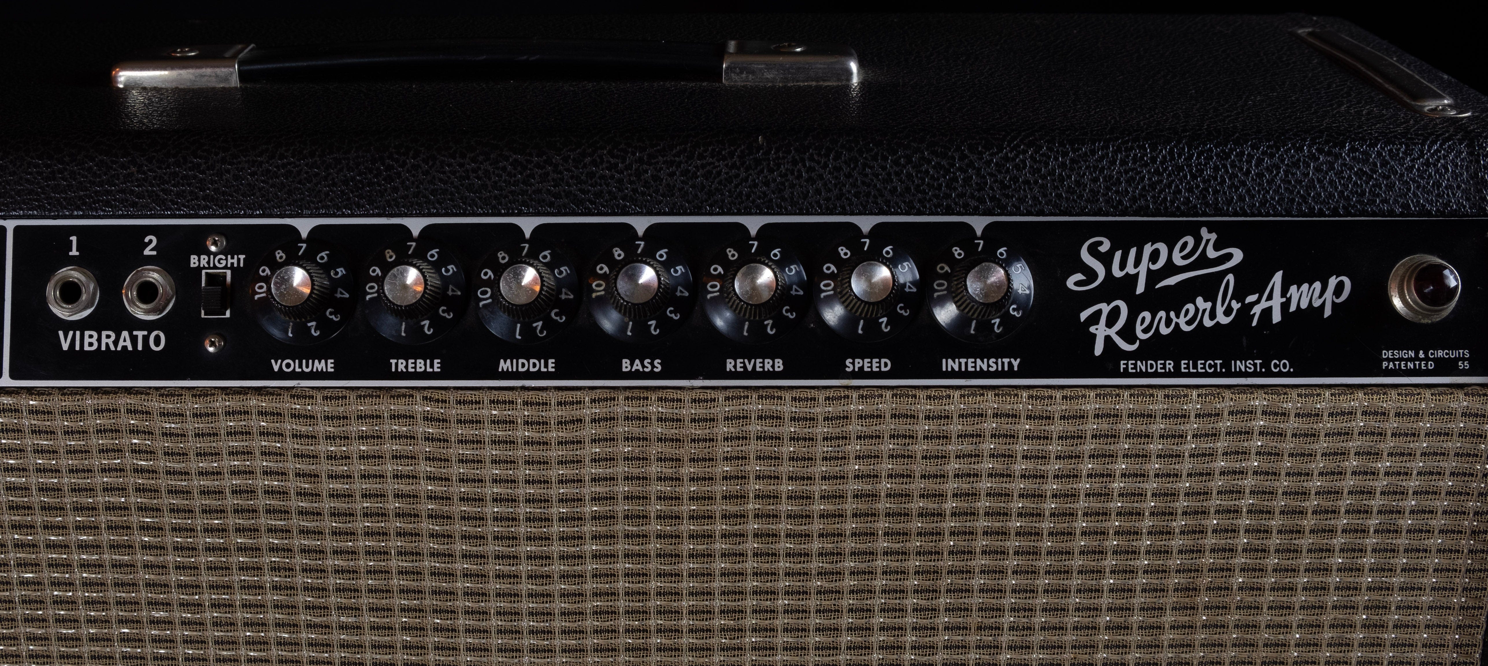 Vintage 1965 Fender 4x10  Blackface Super Reverb Amp - Image 3
