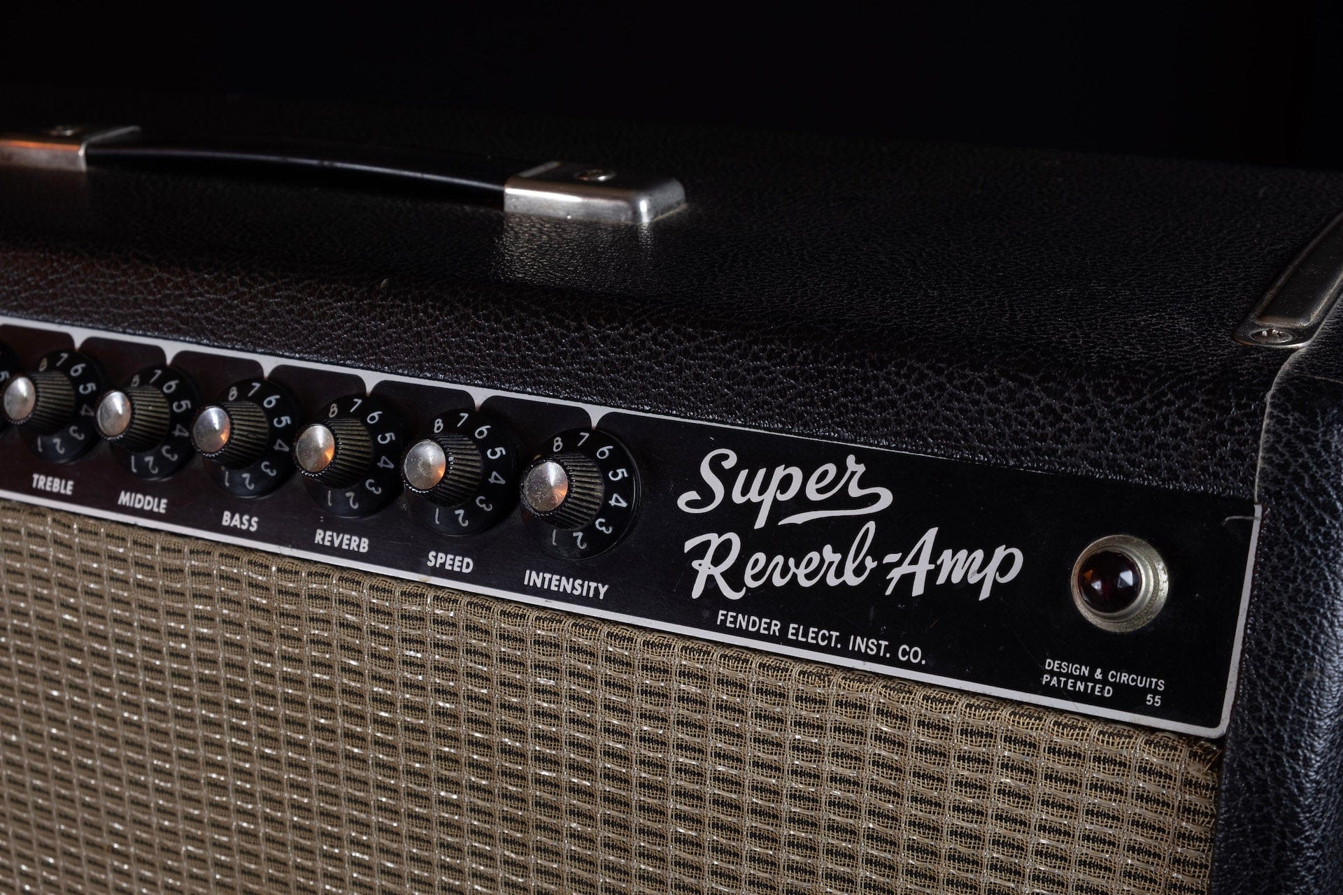 Vintage 1965 Fender 4x10  Blackface Super Reverb Amp - Image 5
