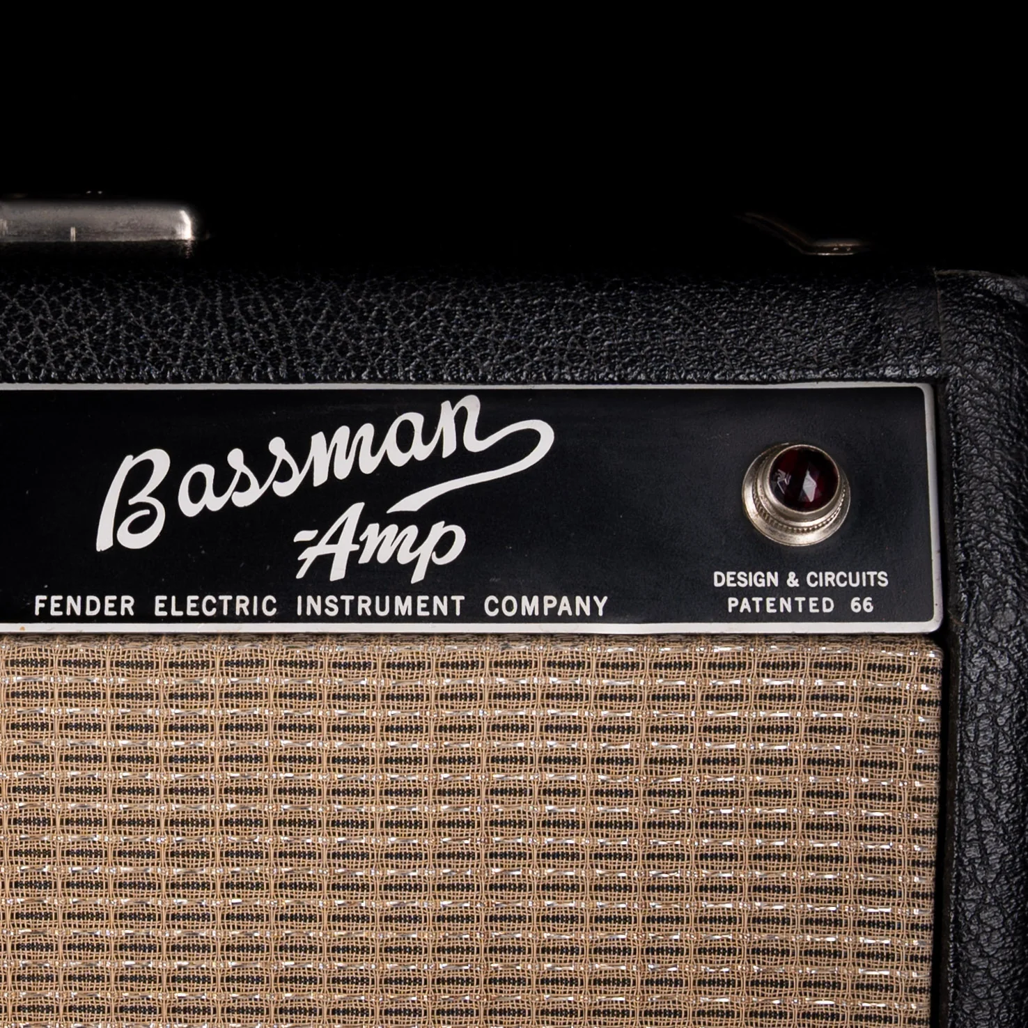 Vintage 1965 Fender Bassman Guitar Amp Head With Cover - Image 6