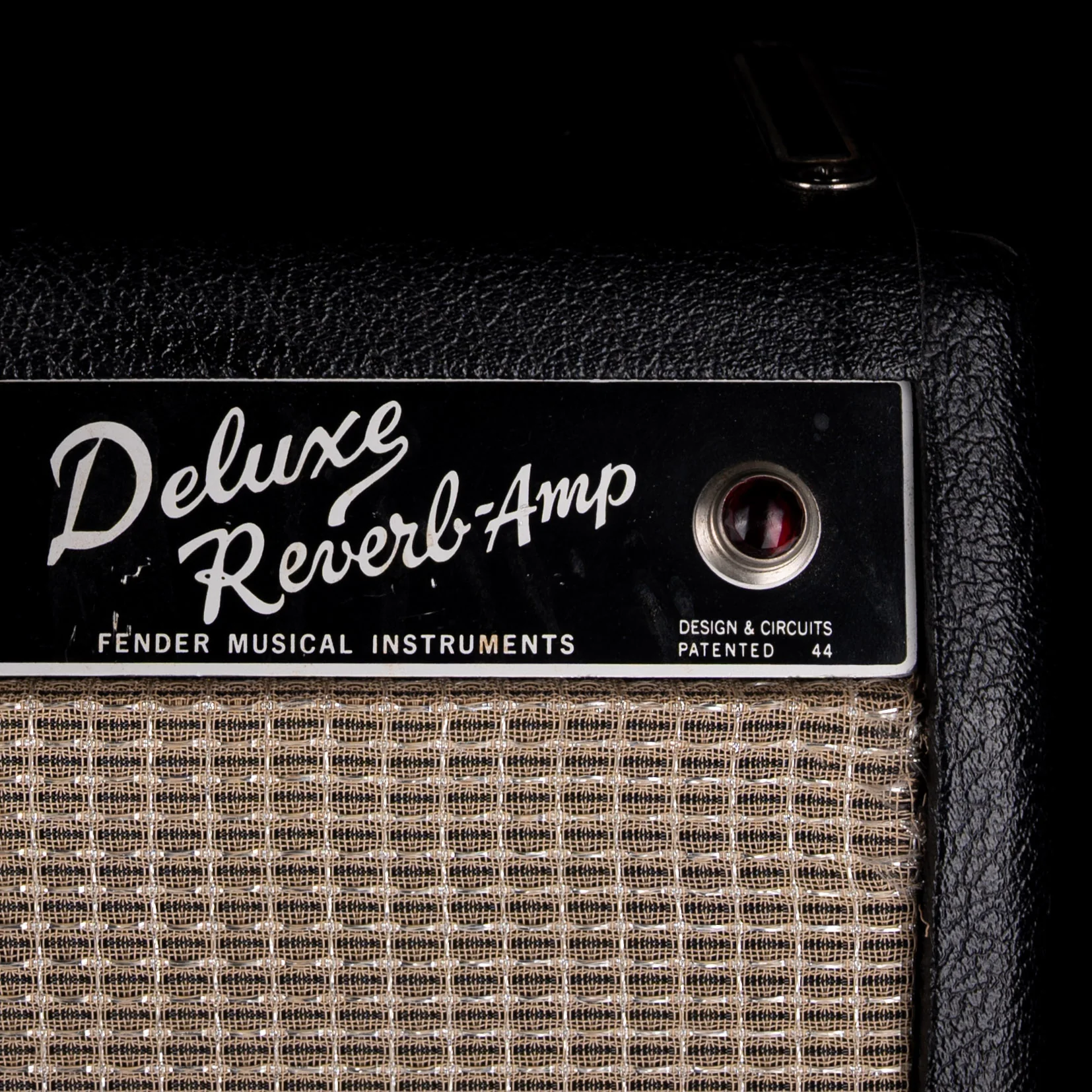 Vintage 1965 Fender Deluxe Reverb Guitar Amp With Footswtich and Cover - Image 6