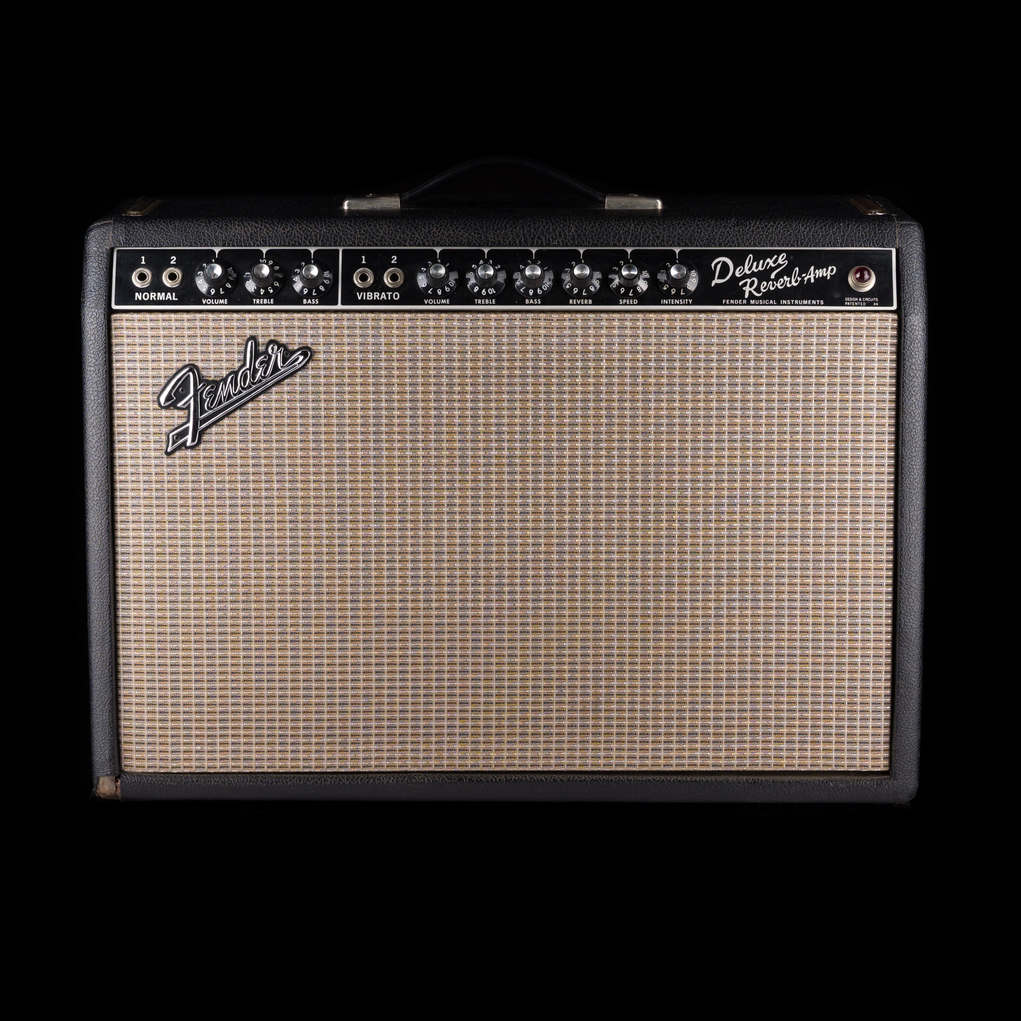 Vintage 1966 Fender Deluxe Reverb Guitar Amp With Celestion G12 Speaker