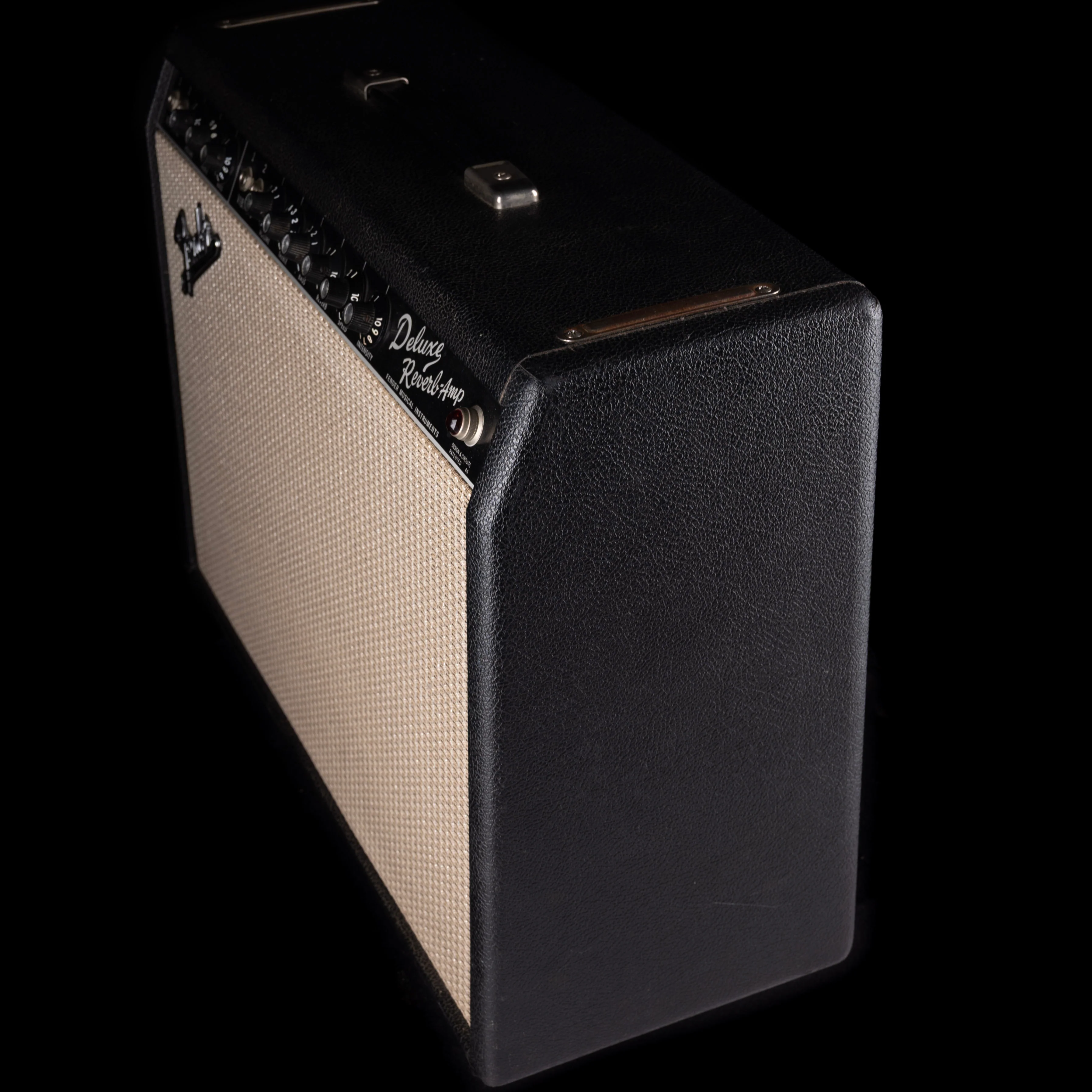 Vintage 1966 Fender Deluxe Reverb Guitar Amp With Celestion G12 Speaker - Image 10