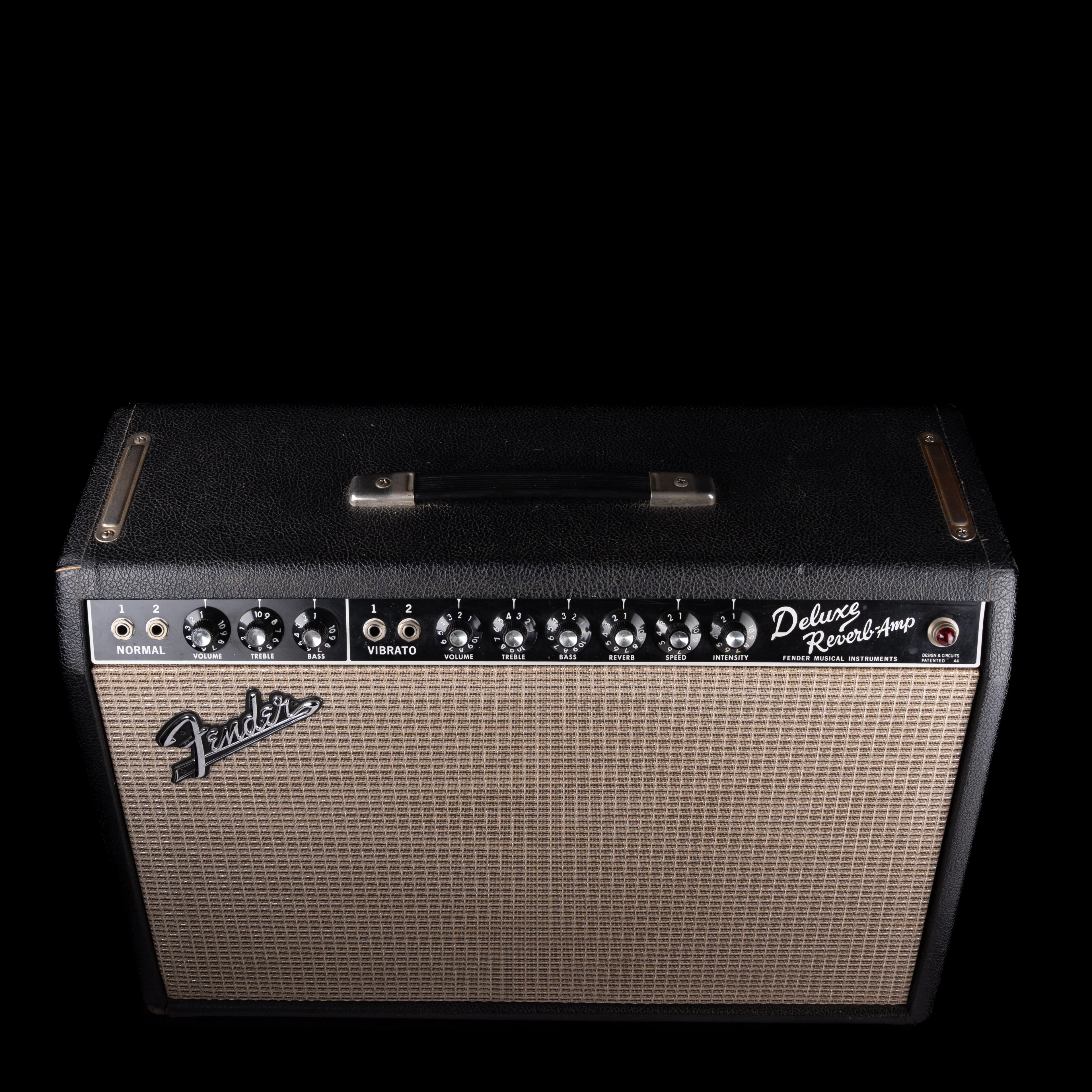 Vintage 1966 Fender Deluxe Reverb Guitar Amp With Celestion G12 Speaker - Image 11