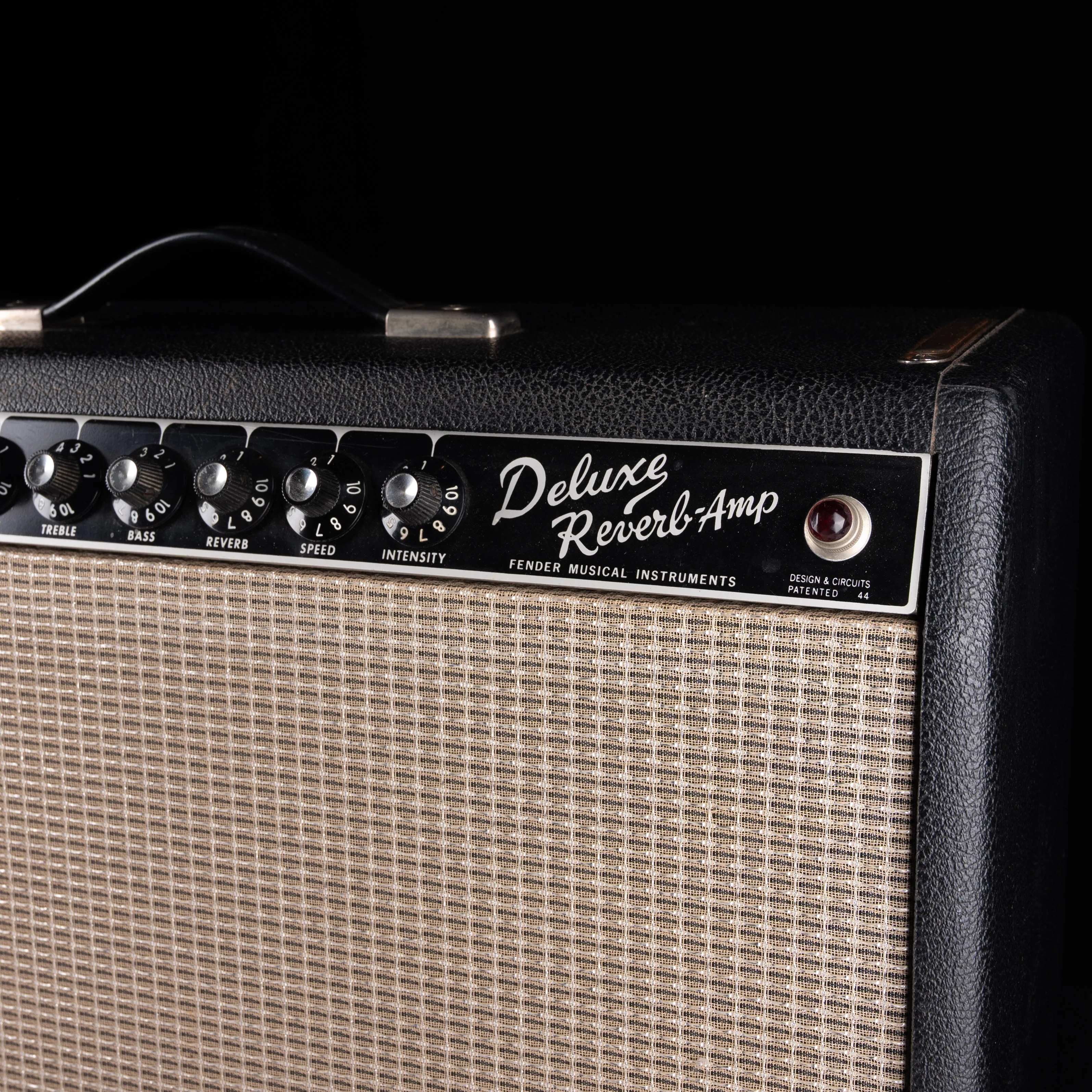 Vintage 1966 Fender Deluxe Reverb Guitar Amp With Celestion G12 Speaker - Image 2