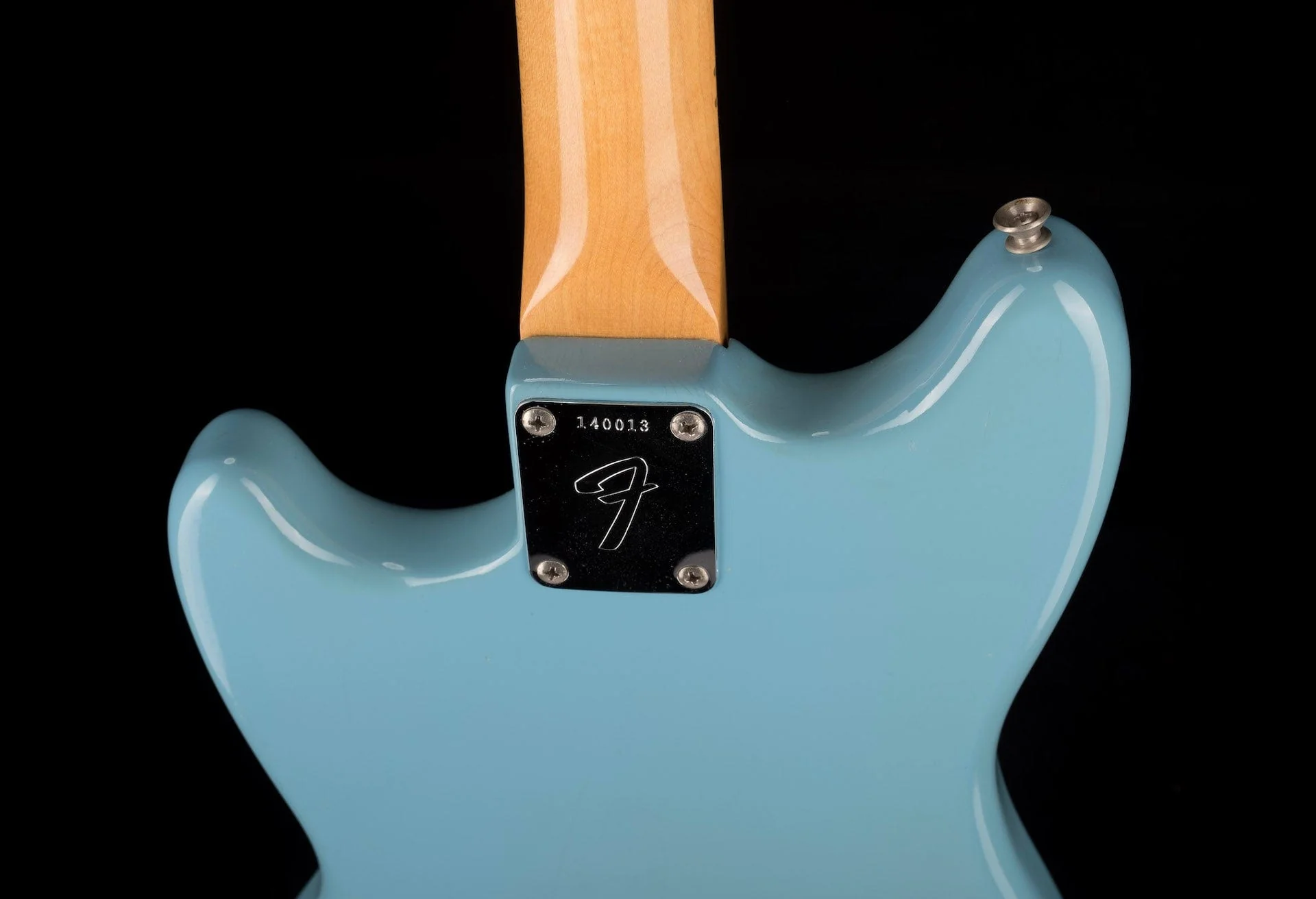 Vintage 1966 Fender Mustang 22.5" Scale Daphne Blue Refinished with OHSC - Image 16