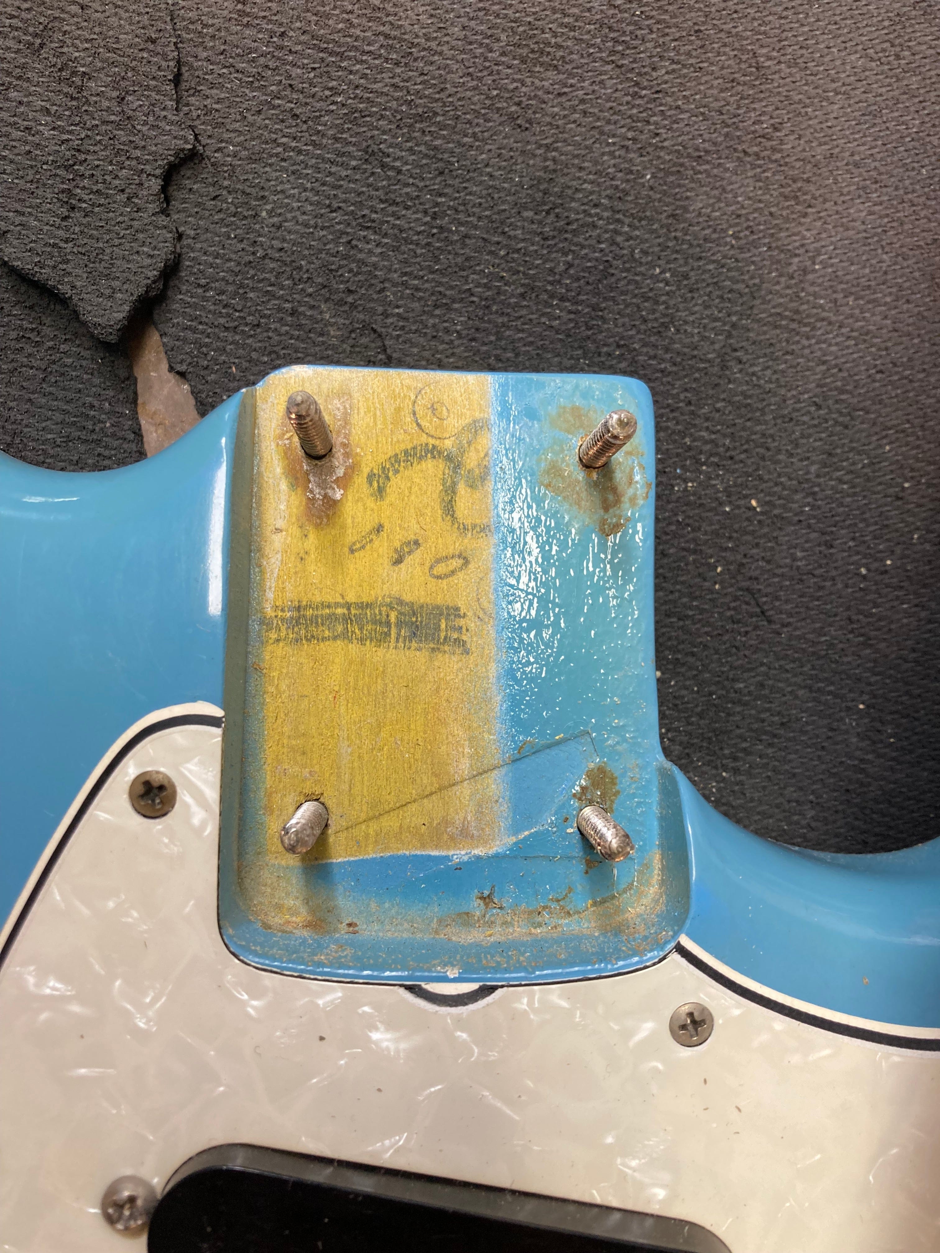 Vintage 1966 Fender Mustang 22.5" Scale Daphne Blue Refinished with OHSC - Image 19