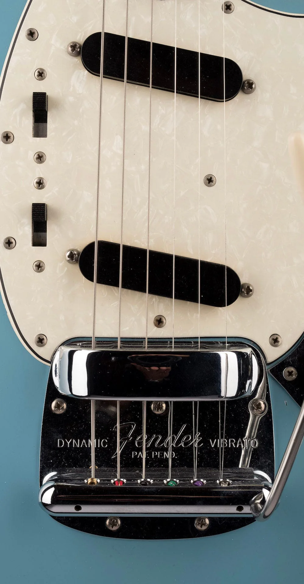 Vintage 1966 Fender Mustang 22.5" Scale Daphne Blue Refinished with OHSC - Image 7