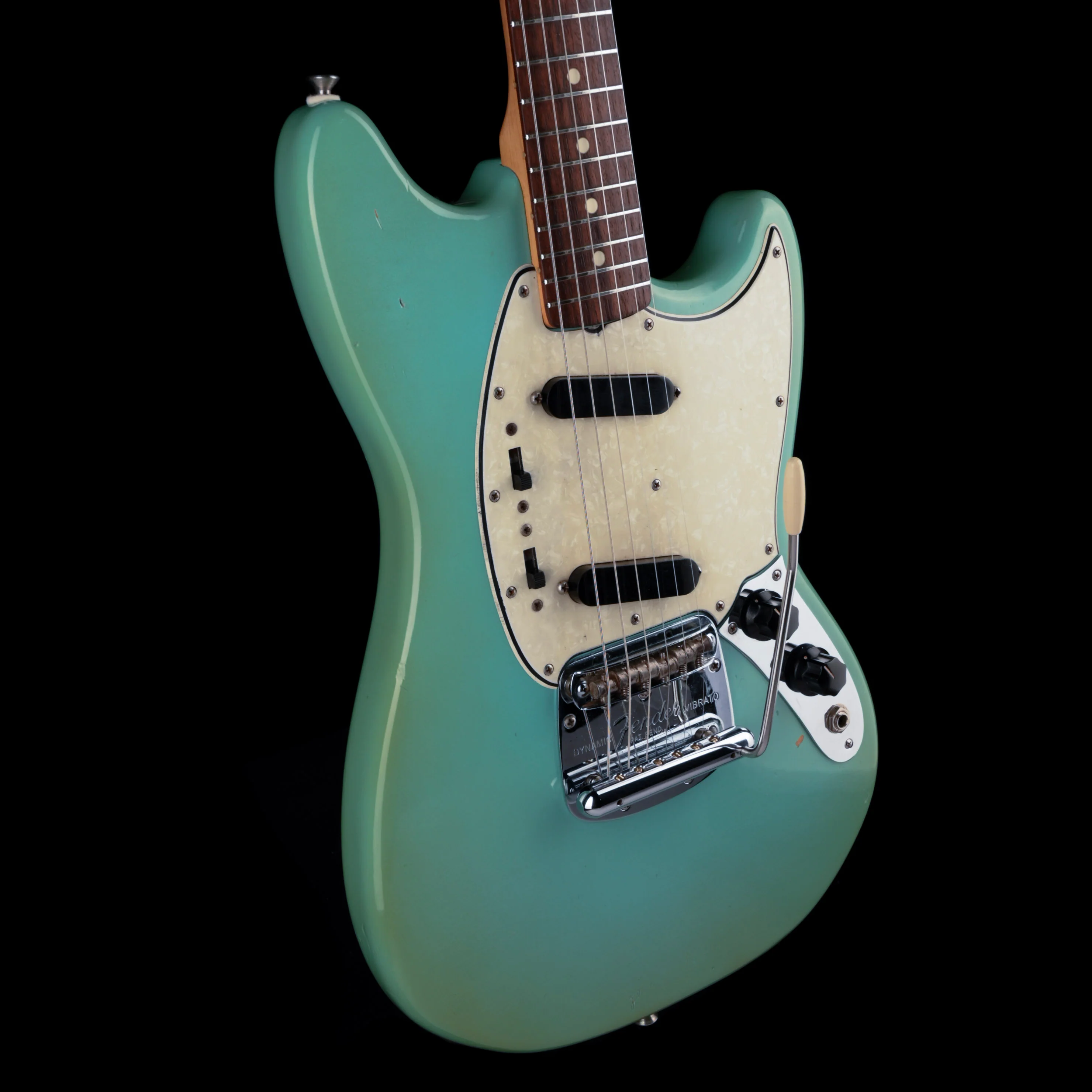 Vintage 1966 Fender Mustang Daphne Blue With Case - Image 8