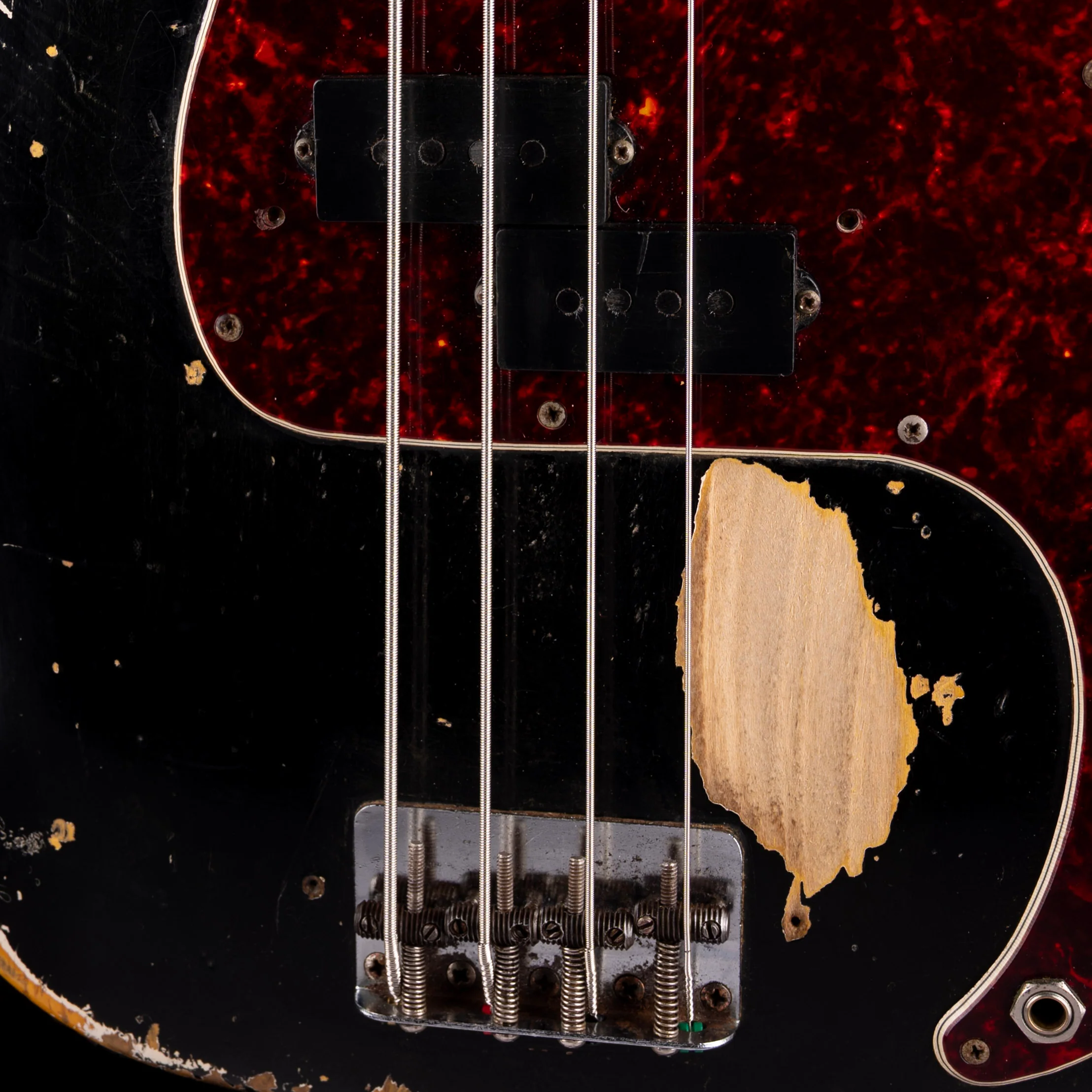 Vintage 1966 Fender Precision Bass Black With OHSC - Image 4
