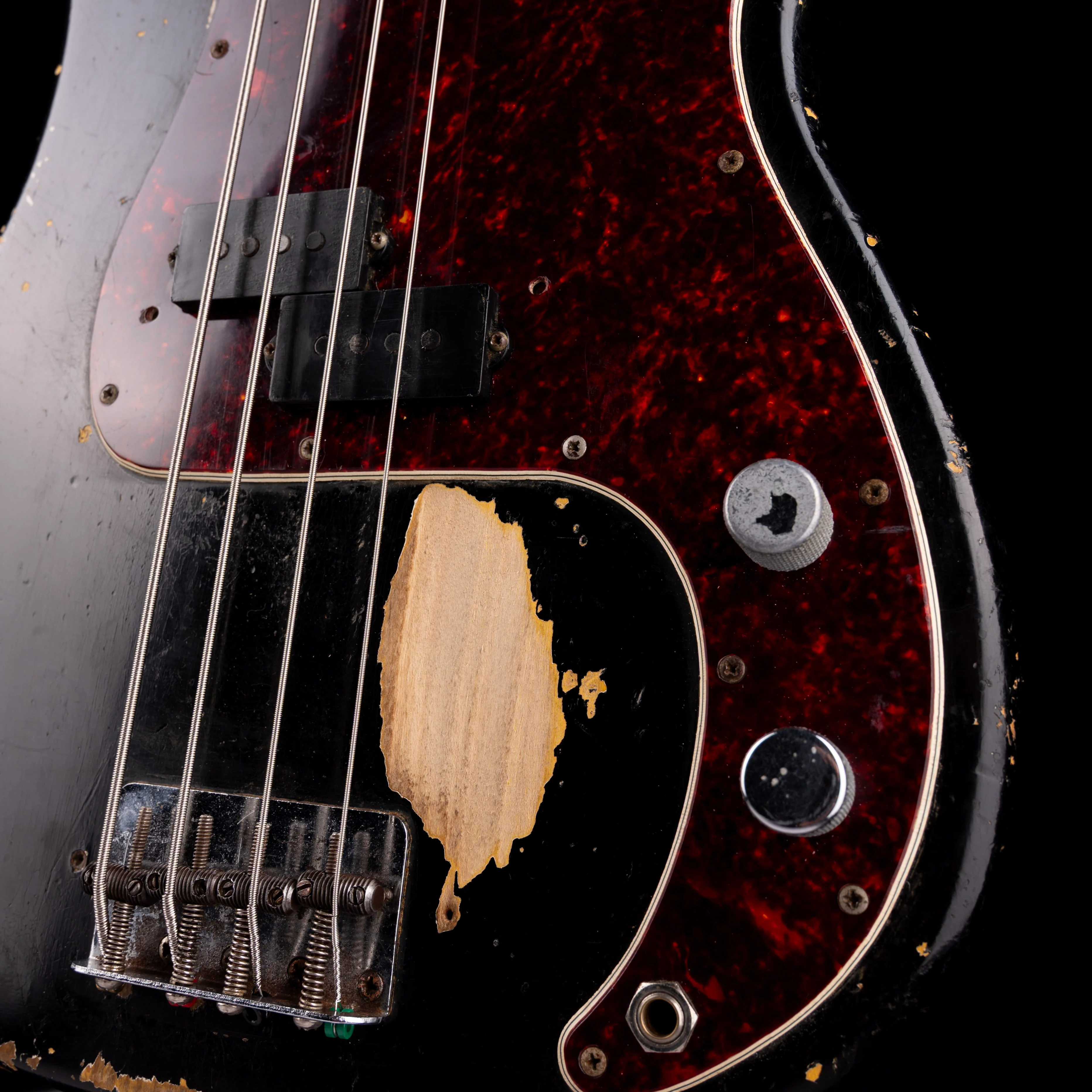 Vintage 1966 Fender Precision Bass Black With OHSC - Image 5