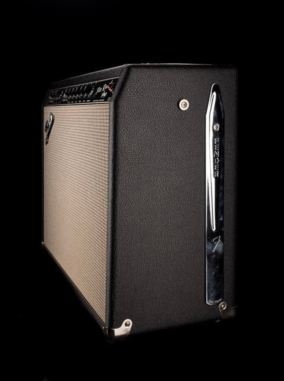 Vintage 1966 Fender Pro Reverb Black Guitar Amp Combo - Image 6