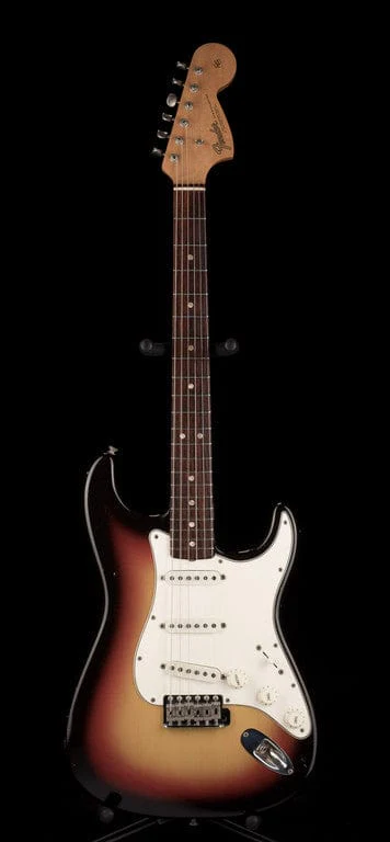 Vintage 1966 Fender Stratocaster 3-Tone Sunburst with OHSC - Image 2