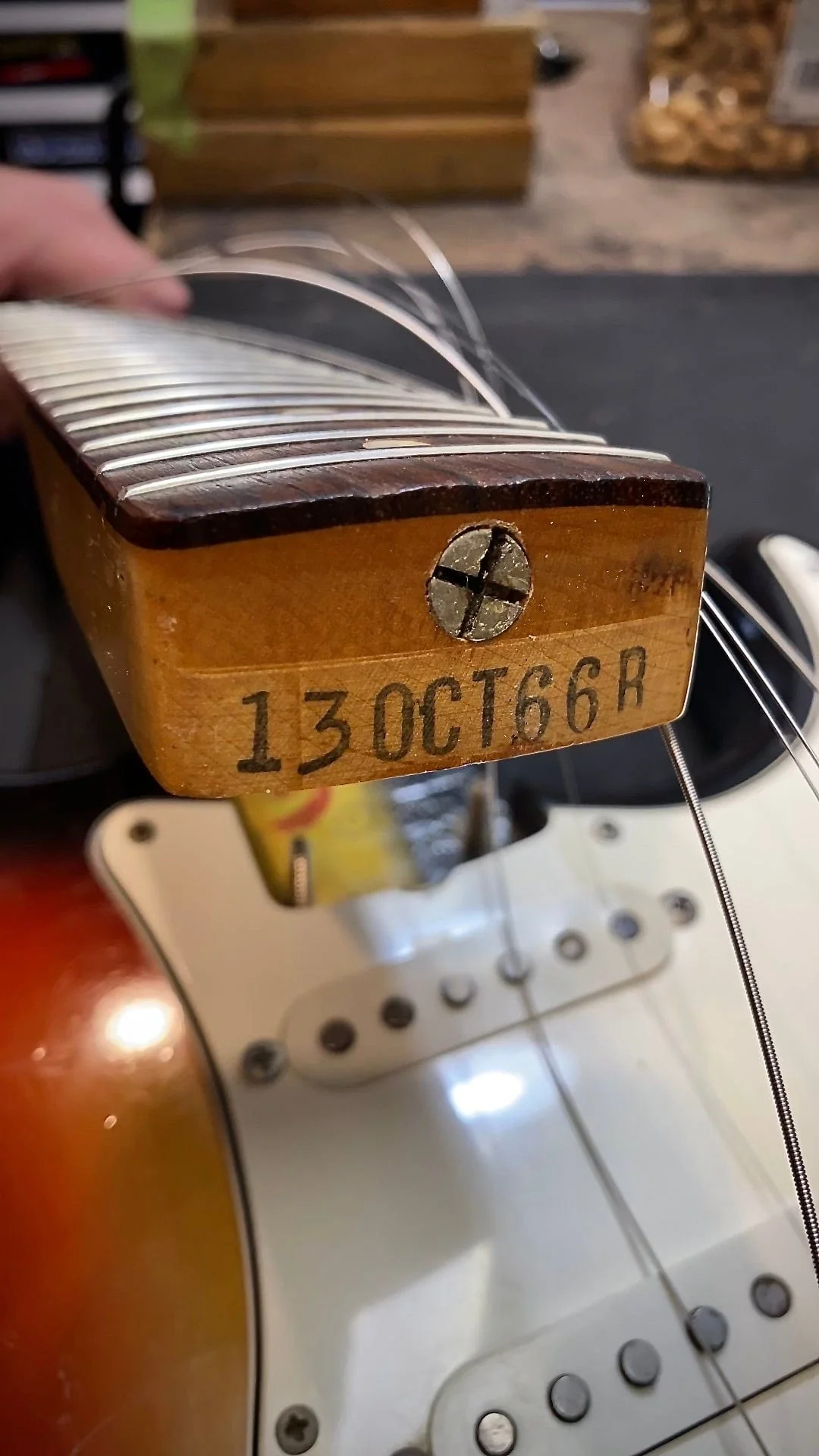 Vintage 1966 Fender Stratocaster 3-Tone Sunburst with OHSC - Image 23