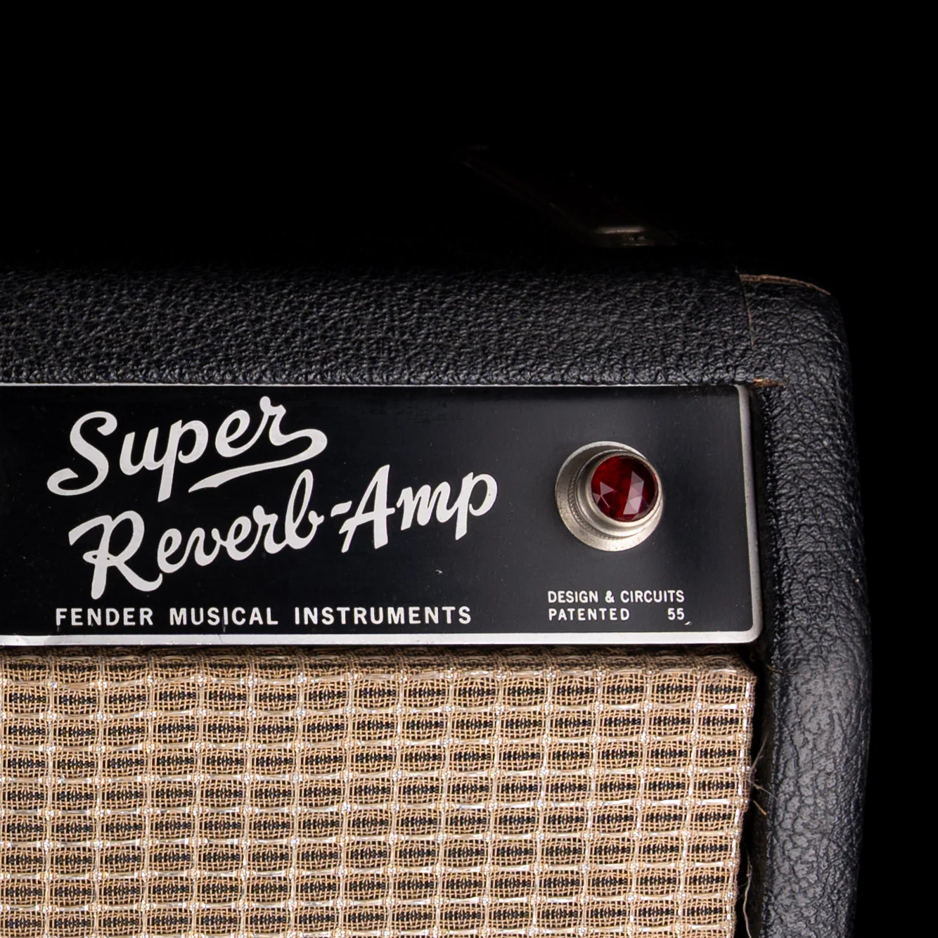 Vintage 1966 Fender Super Reverb Guitar Amp Combo With Cover - Image 6