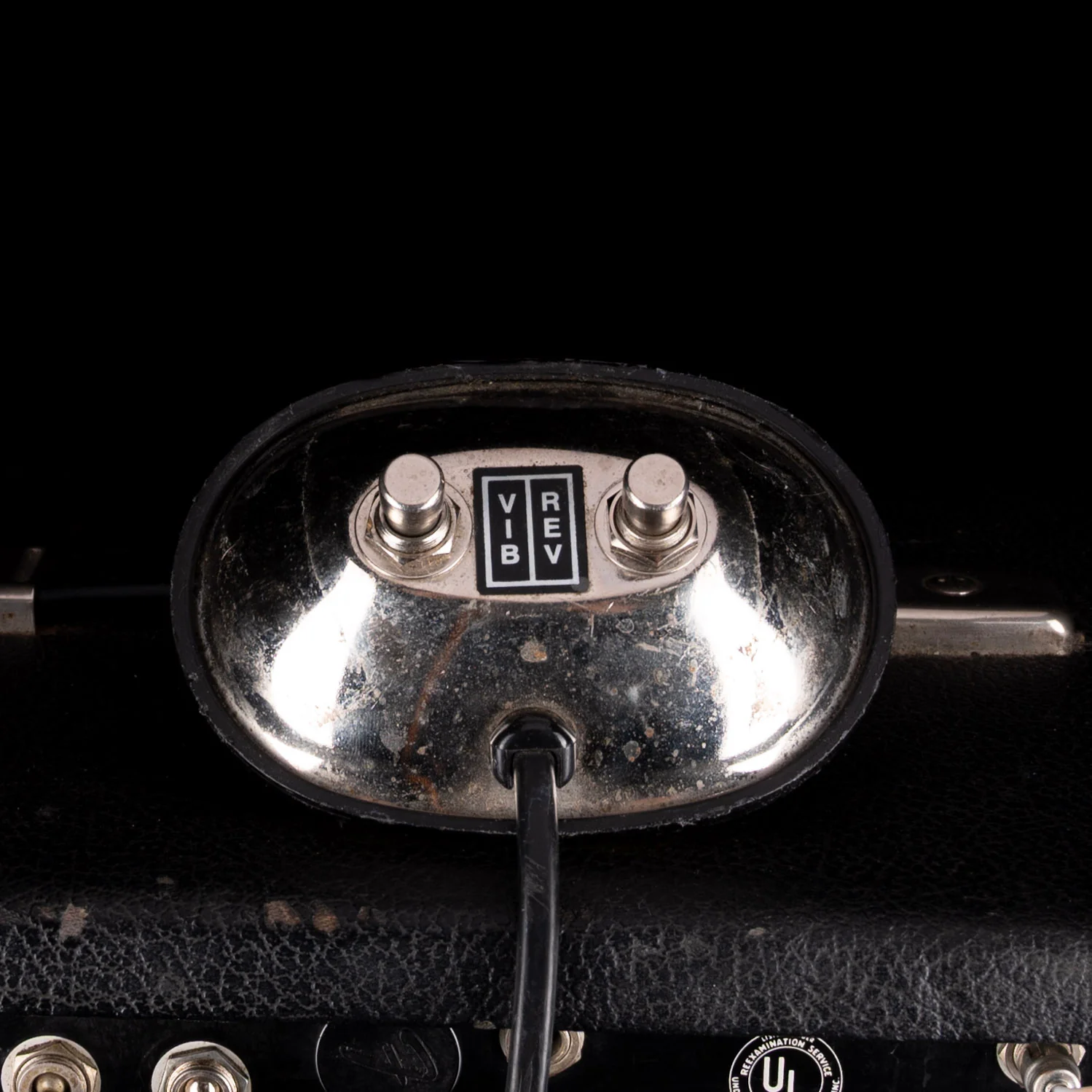 Vintage 1966 Fender Twin Reverb Black Guitar Amp Combo #A03334 - Image 15
