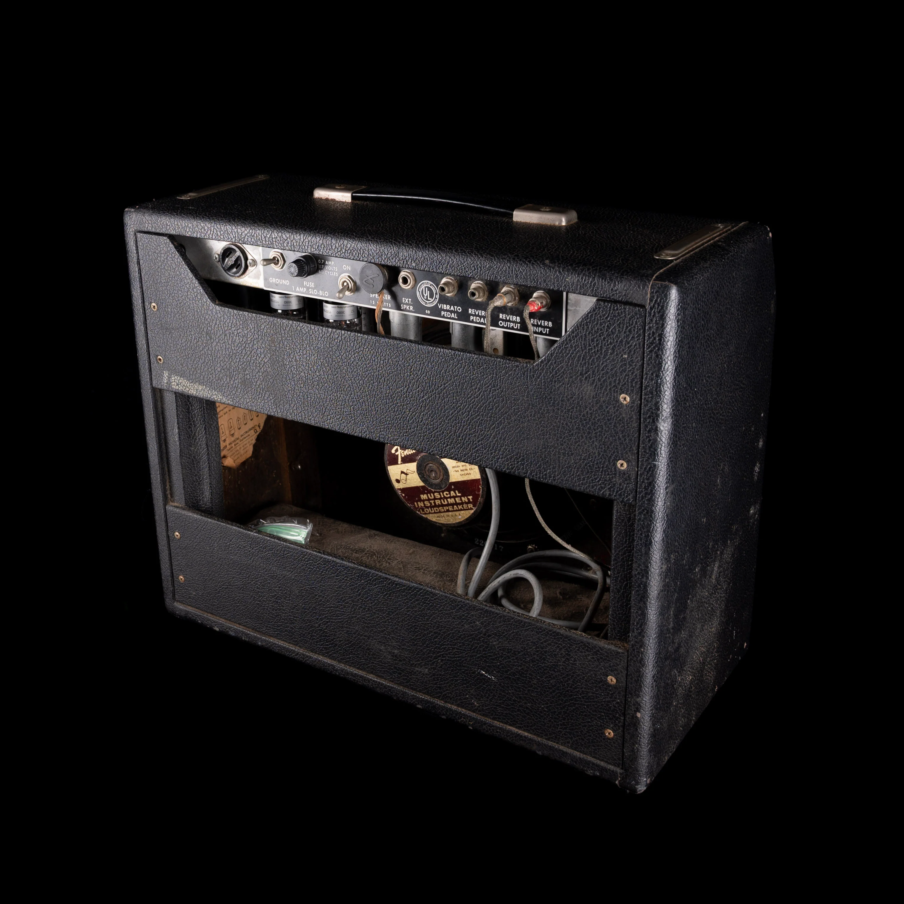 Vintage 1967 Fender Princeton Reverb Guitar Amp Combo - Image 12