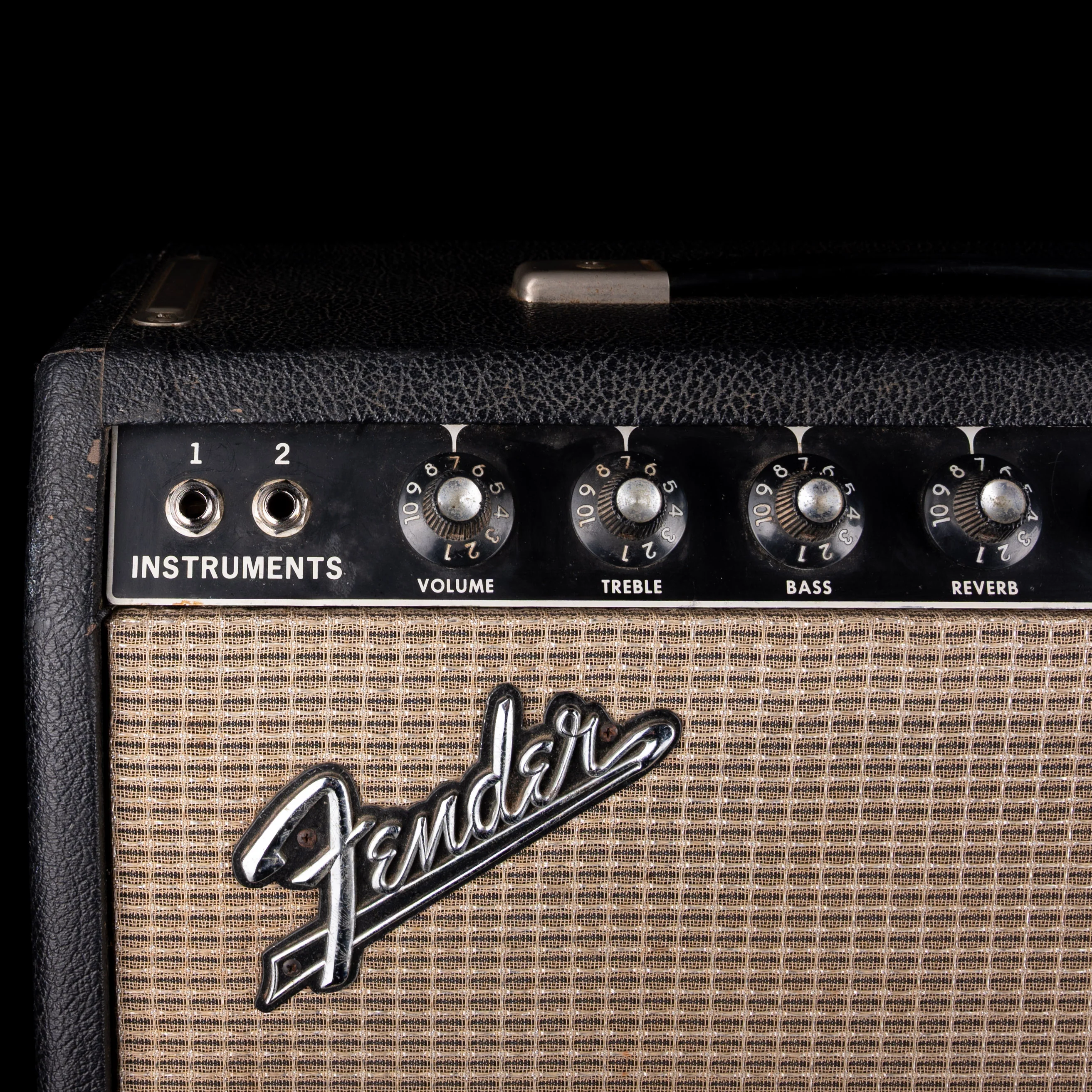 Vintage 1967 Fender Princeton Reverb Guitar Amp Combo - Image 4