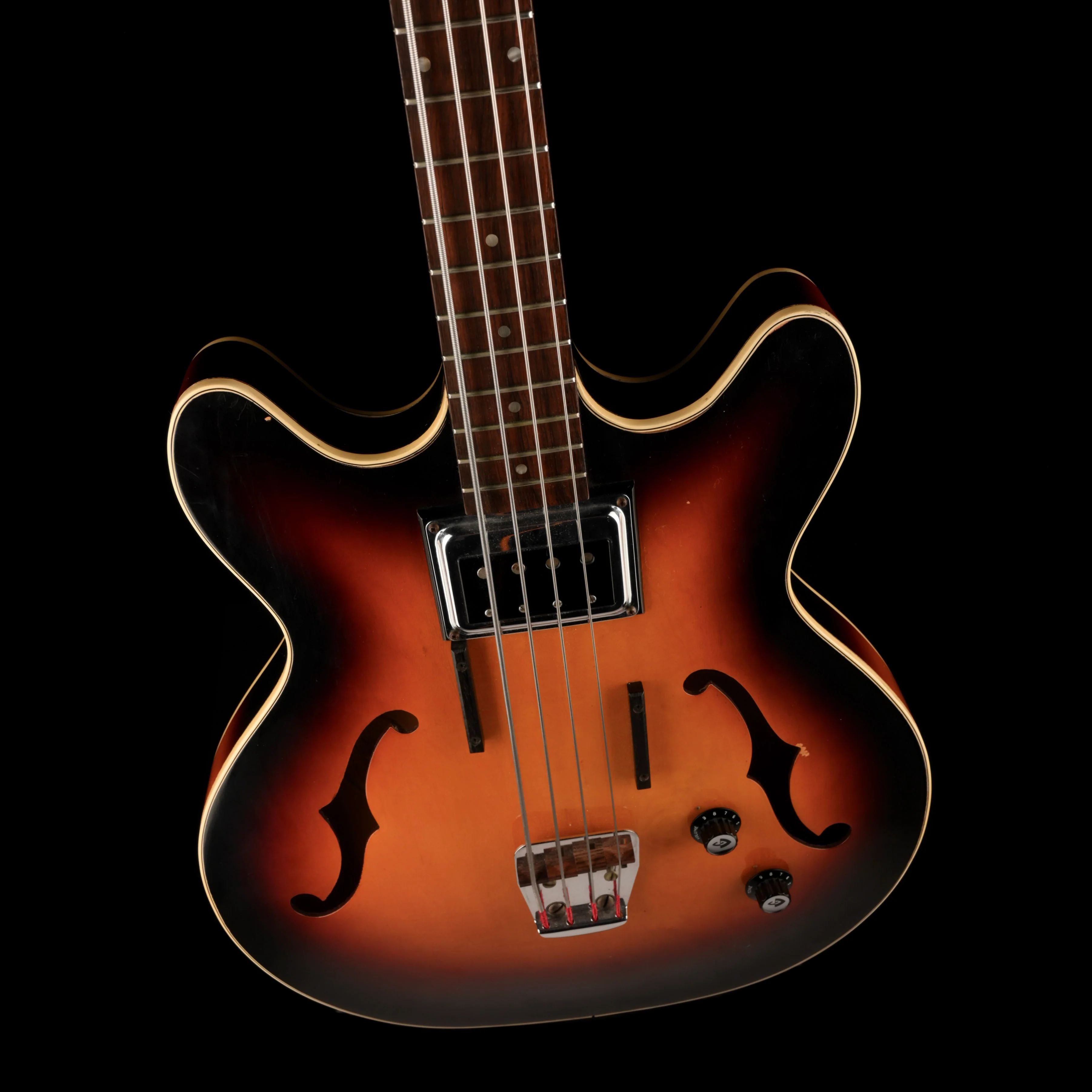 Vintage 1967 Guild Starfire I Bass Sunburst With OHSC - Image 3