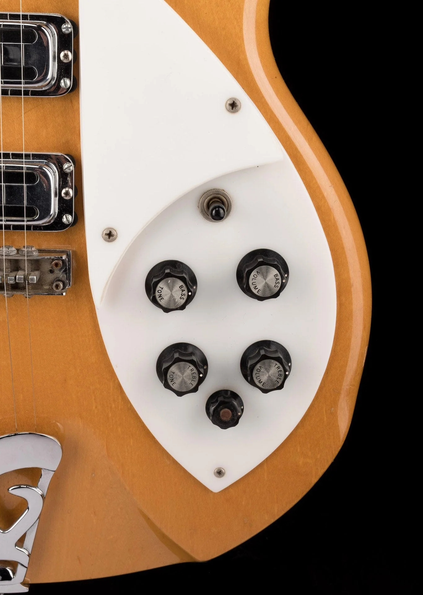 Vintage 1968 Rickenbacker 370/6 Maple Glo With New Silver Vintage-Style HSC - Image 8