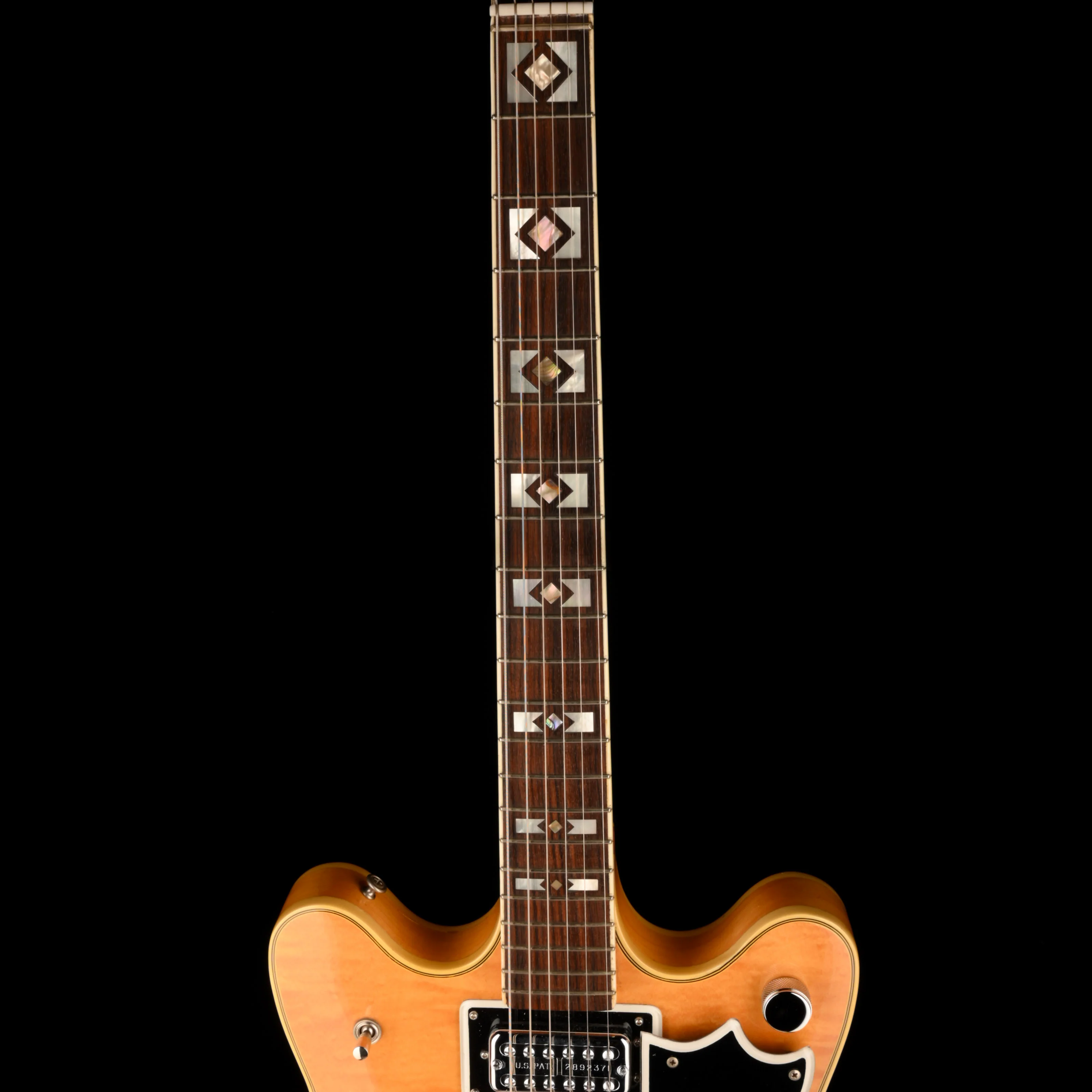 Vintage 1968 National Bobbie Thomas Blonde Electric Guitar With Gig Bag - Image 7