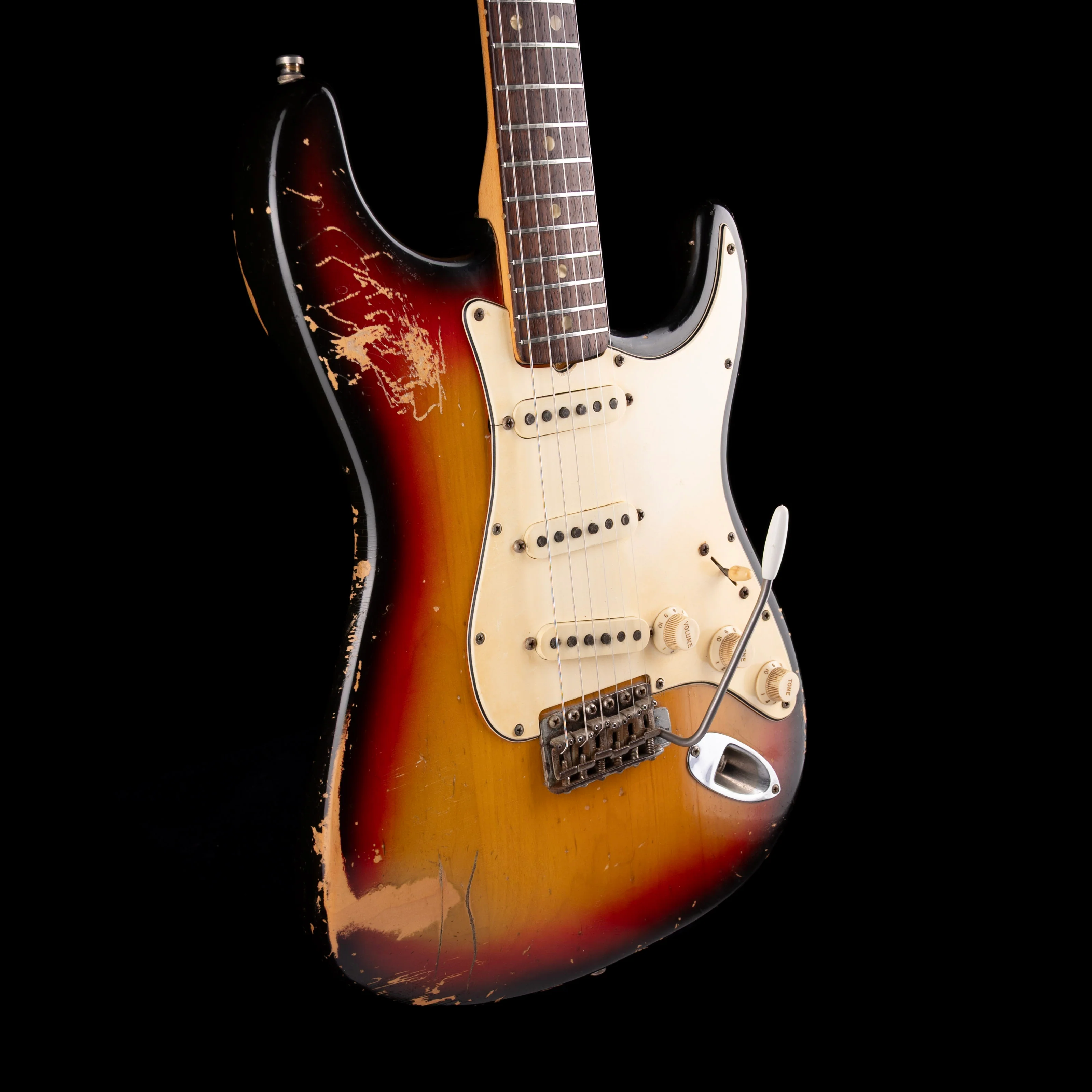 Vintage 1970 Fender Stratocaster 3-Tone Sunburst With Soft Case - Image 6