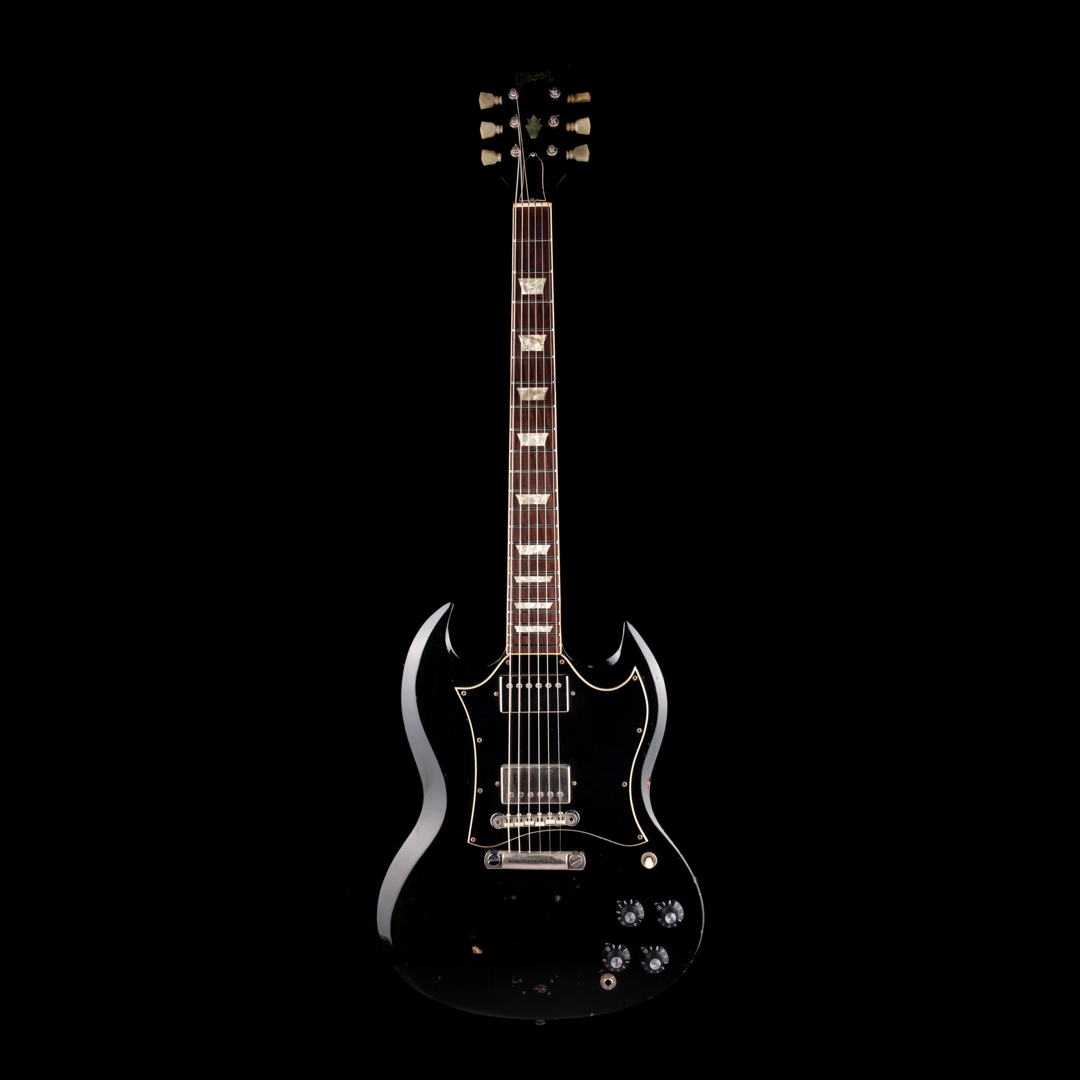 Vintage 1971 Gibson Angus Young SG Standard Ebony With Gig Bag - Image 2