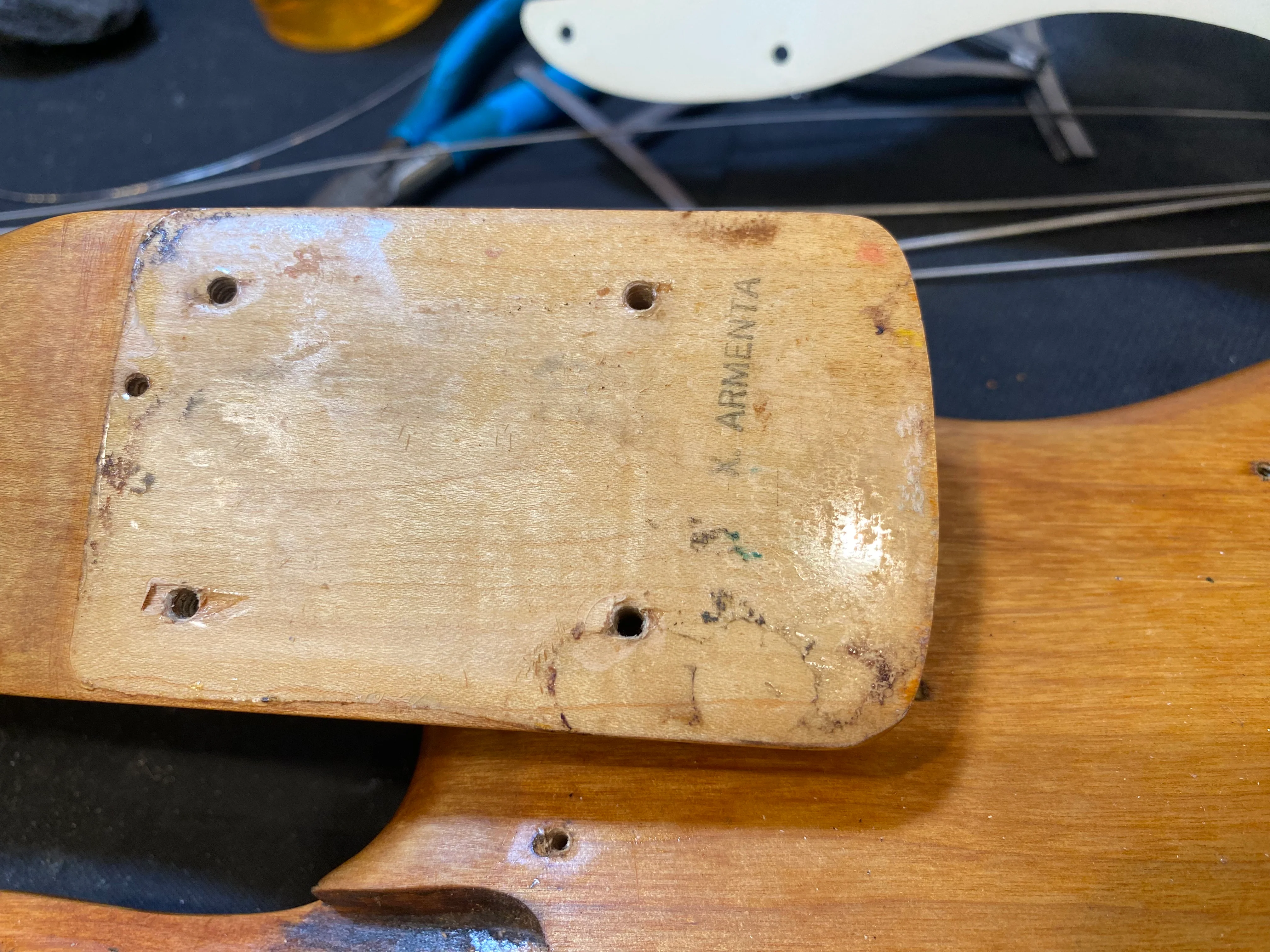 Vintage 1972 Fender Precision Bass Natural With Gig Bag - Image 16