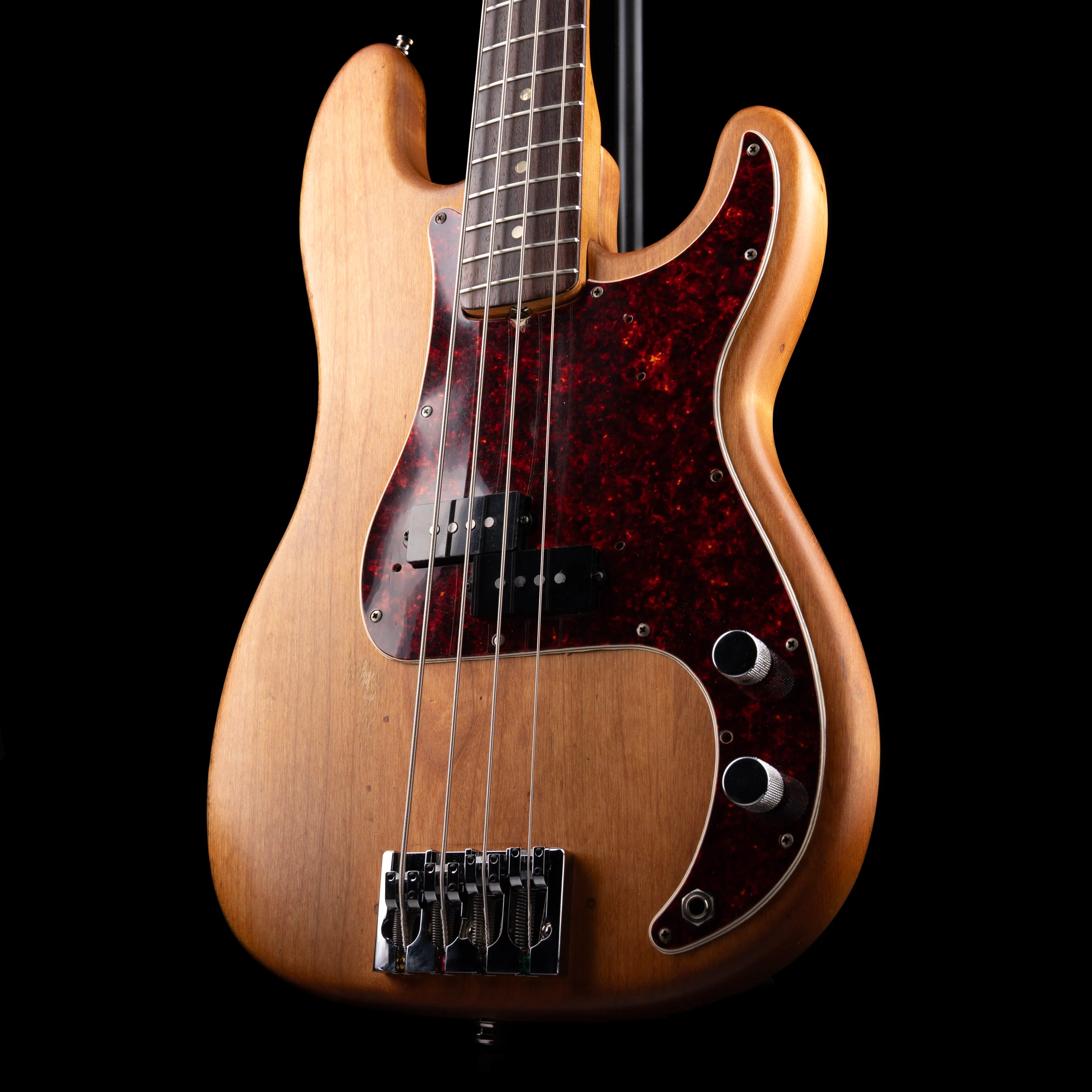 Vintage 1972 Fender Precision Bass Natural With Gig Bag - Image 3