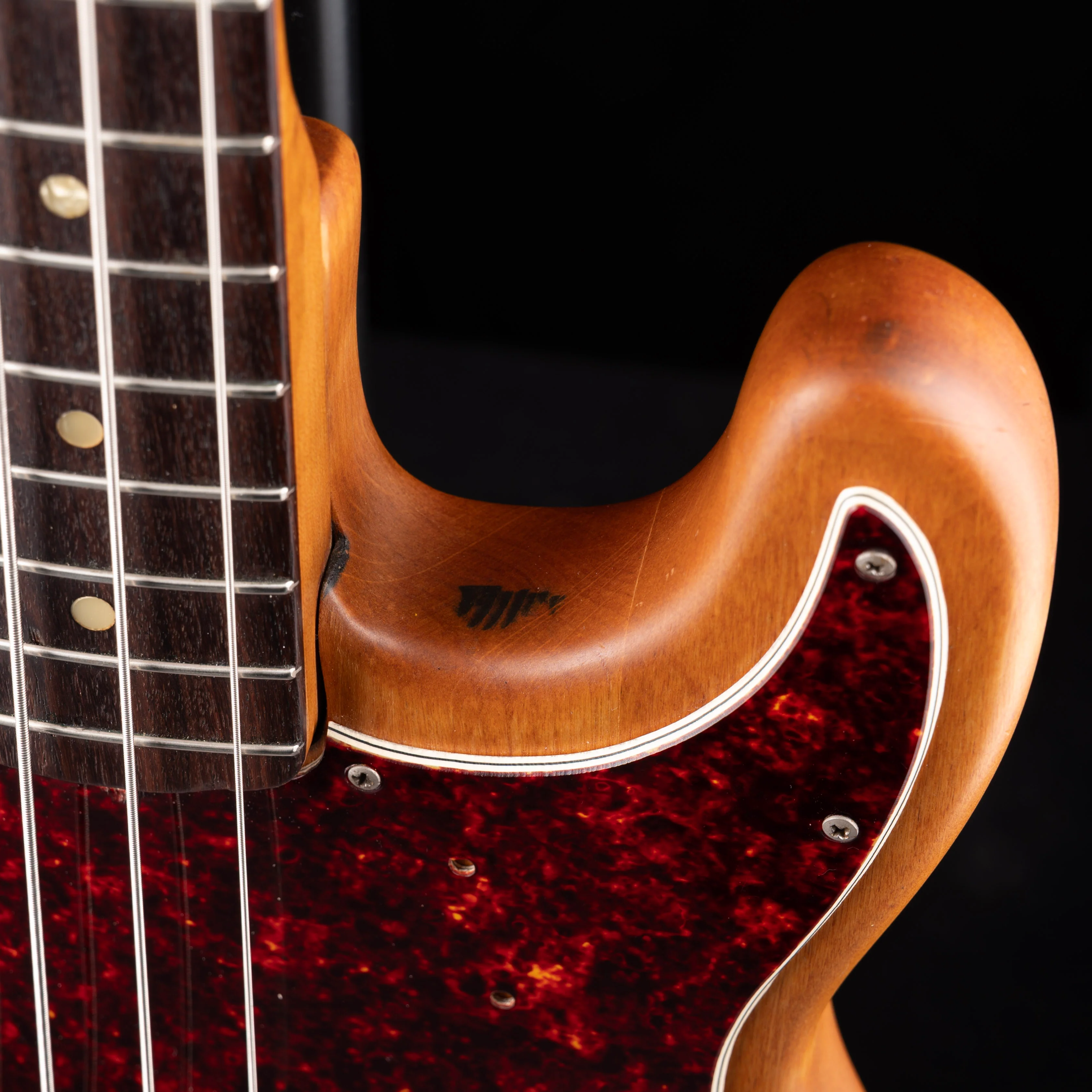 Vintage 1972 Fender Precision Bass Natural With Gig Bag - Image 9