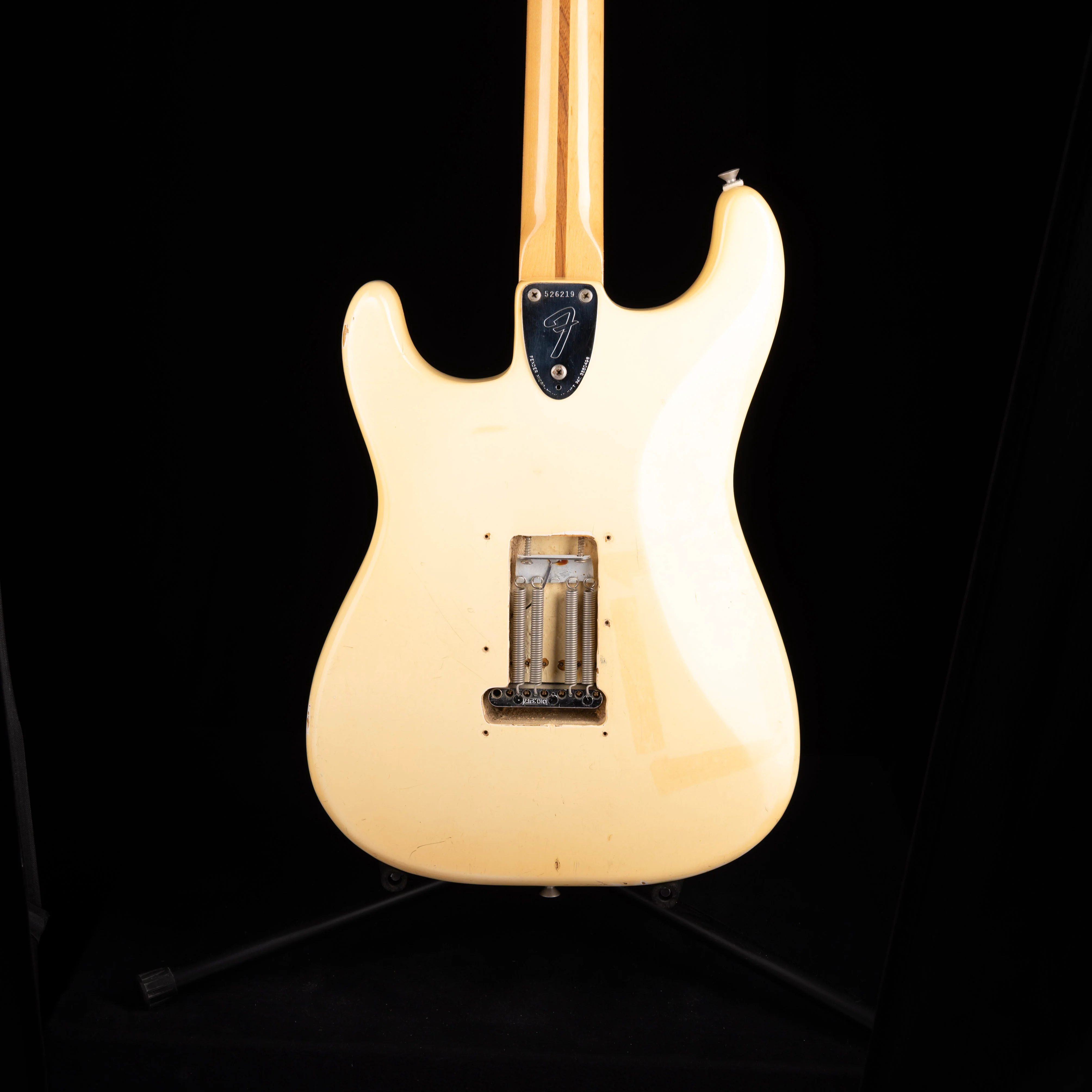 Vintage 1974 Fender Stratocaster Maple Fingerboard Olympic White With OHSC - Image 10