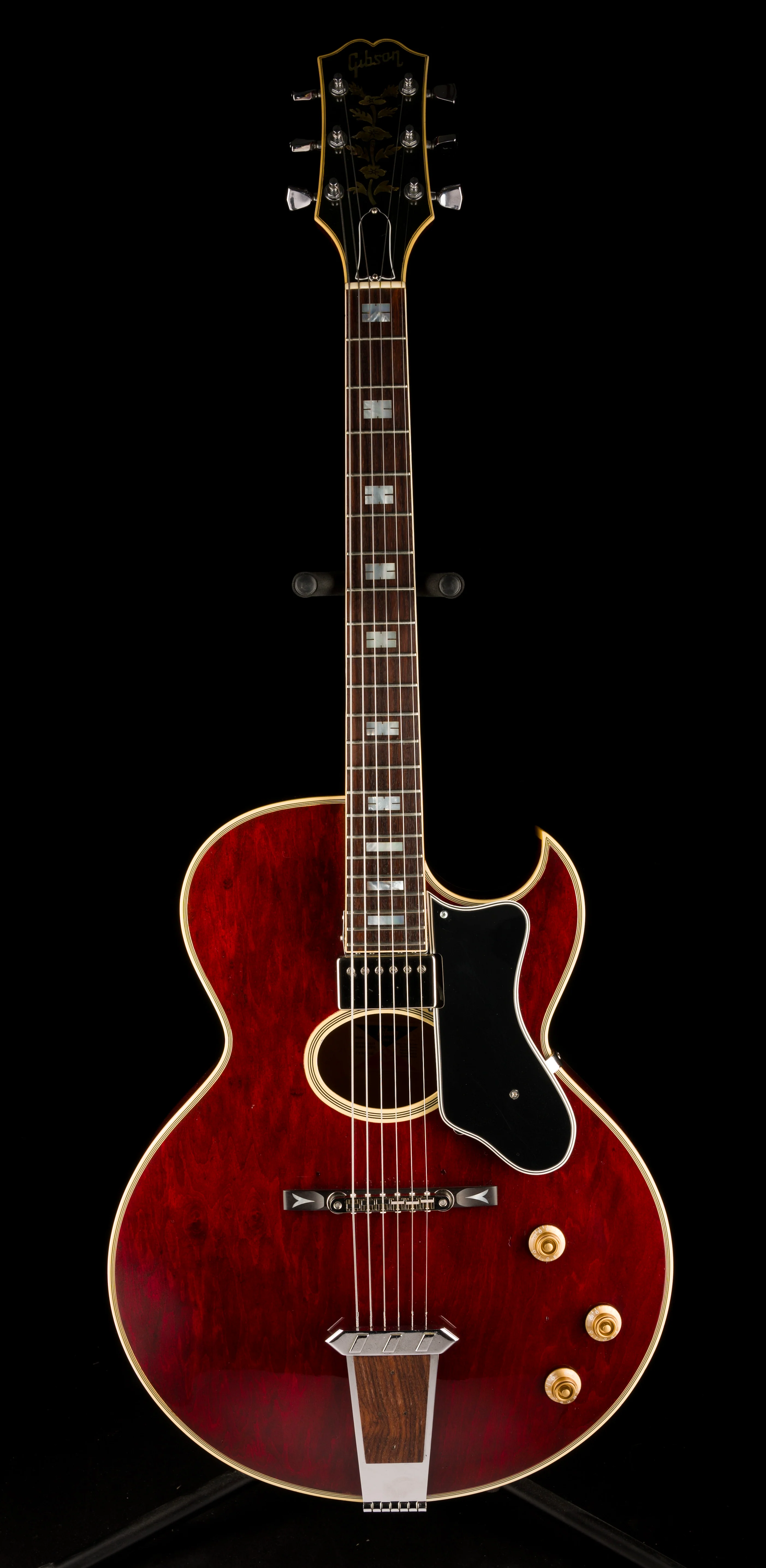 Vintage 1976 Gibson Howard Roberts Custom Burgundy with OHSC - Image 2
