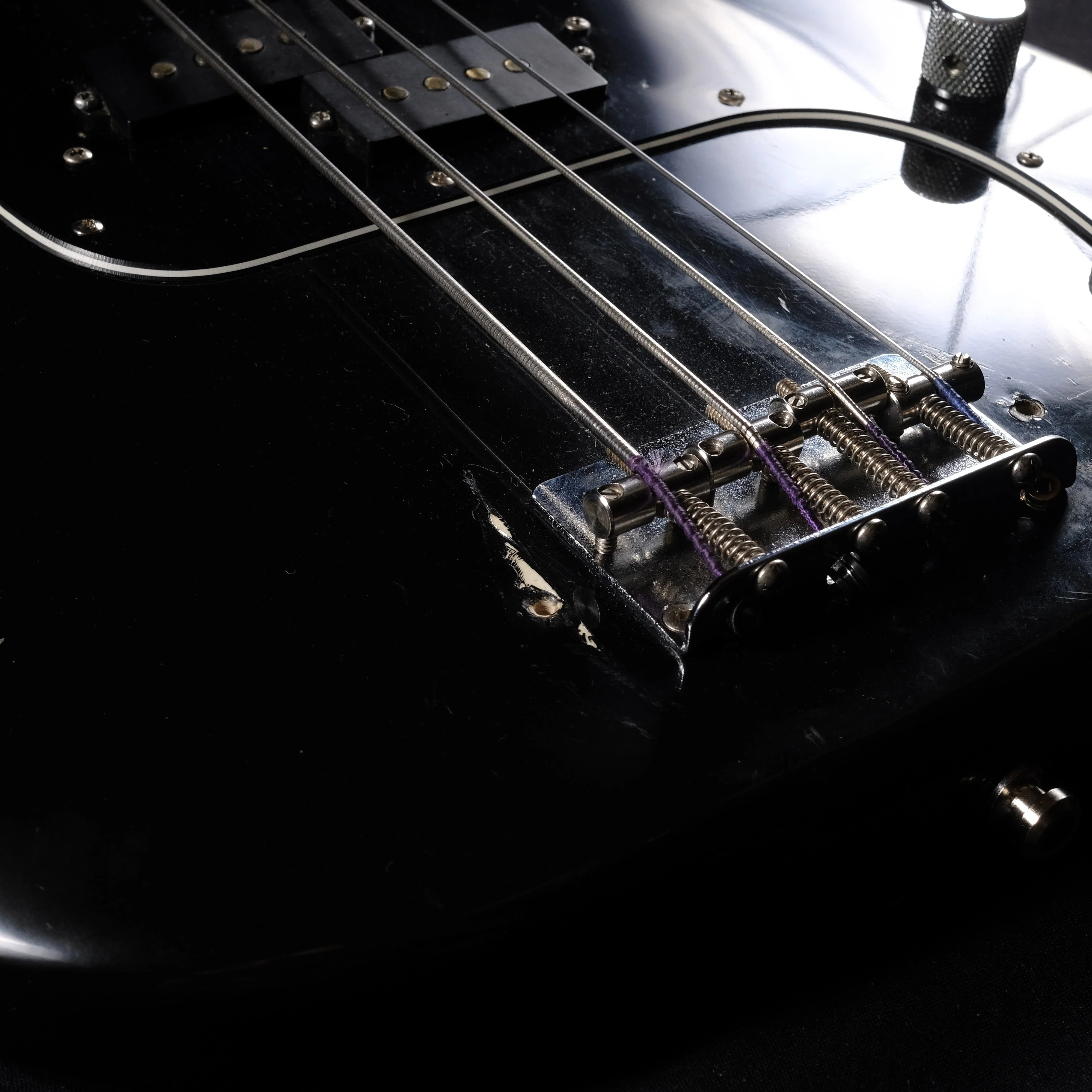 Vintage 1977 Fender Precision Bass Maple Neck Black With OHSC - Image 5