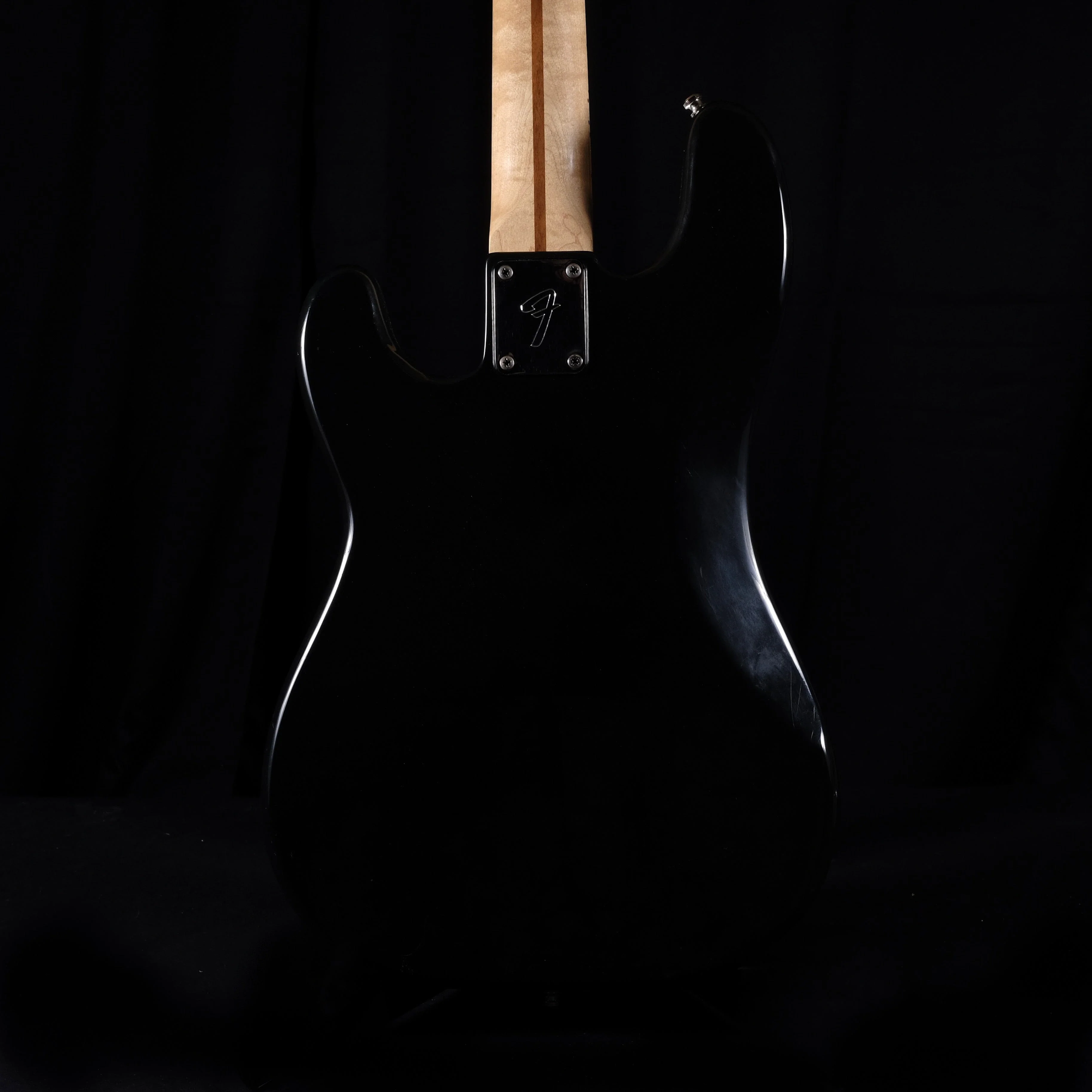 Vintage 1977 Fender Precision Bass Maple Neck Black With OHSC - Image 8