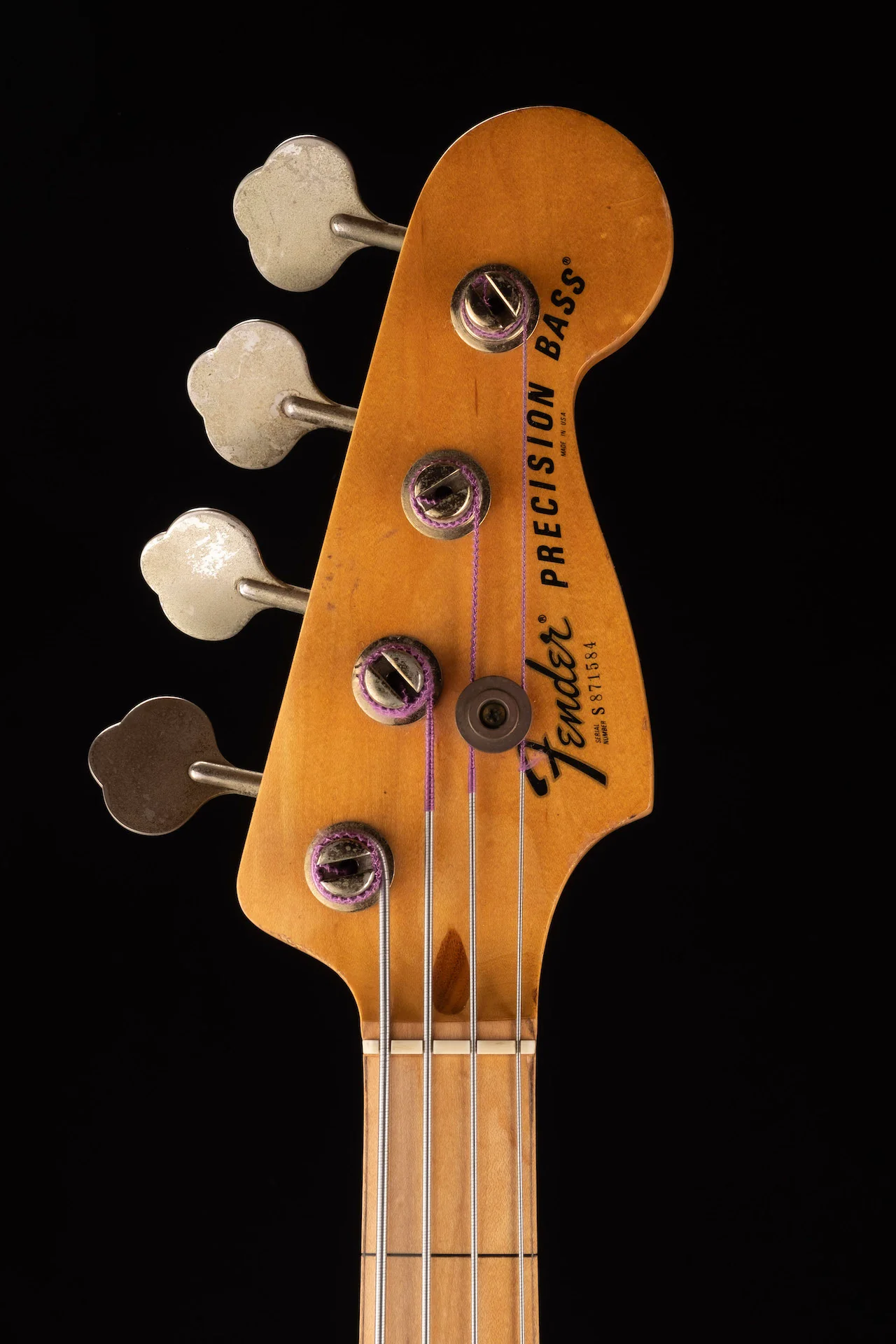 Vintage 1978 Fender Precision Bass Fretless Modified 3-Tone Sunburst with Case - Image 10