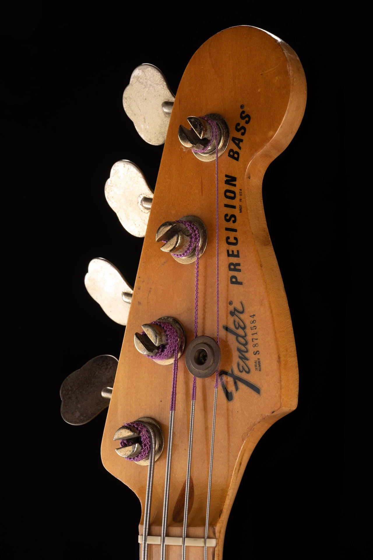 Vintage 1978 Fender Precision Bass Fretless Modified 3-Tone Sunburst with Case - Image 11