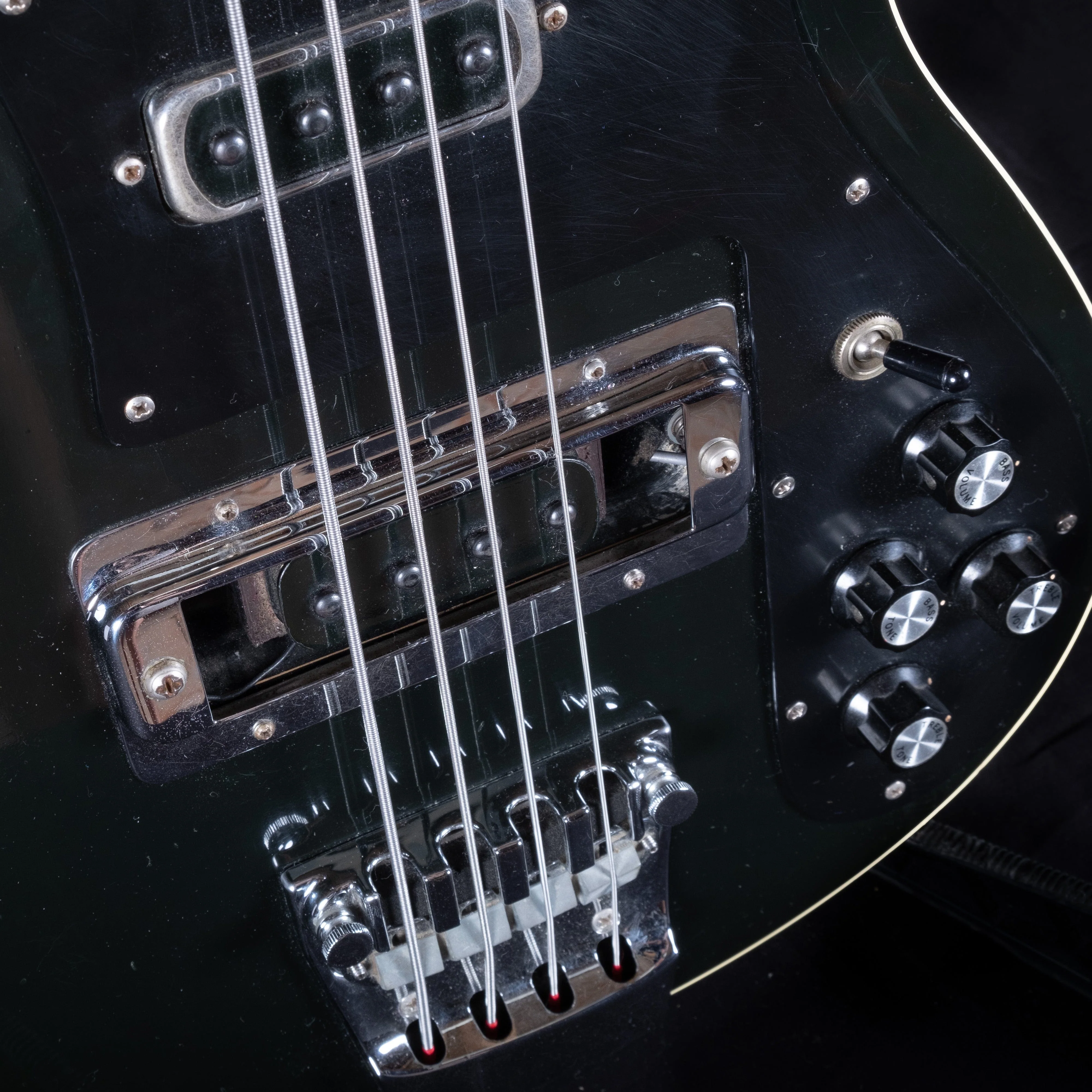 Vintage 1978 Rickenbacker 4001 JetGlo Bass Guitar With OHSC - Image 5