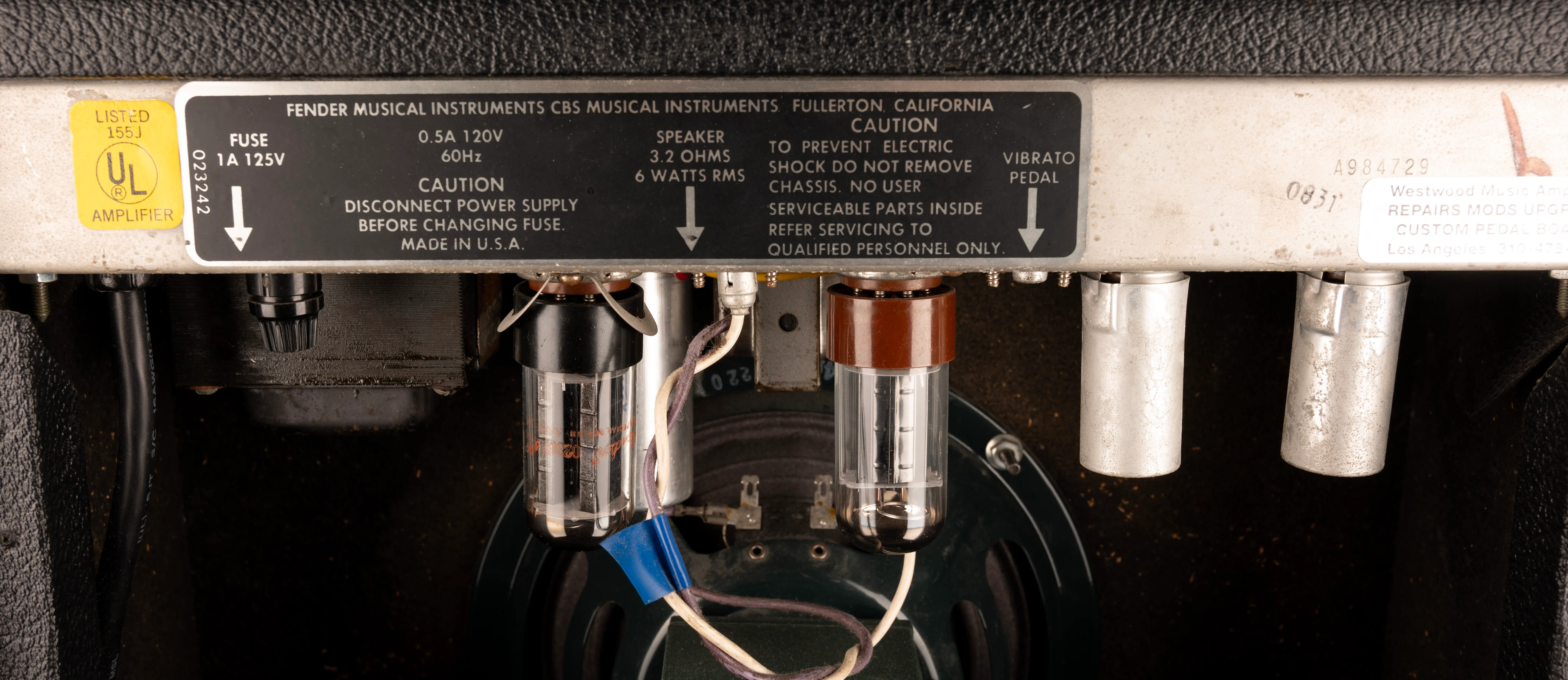 Vintage 1979 Fender Vibro Champ with Upgraded Jensen Speaker Guitar Amp Combo - Image 11