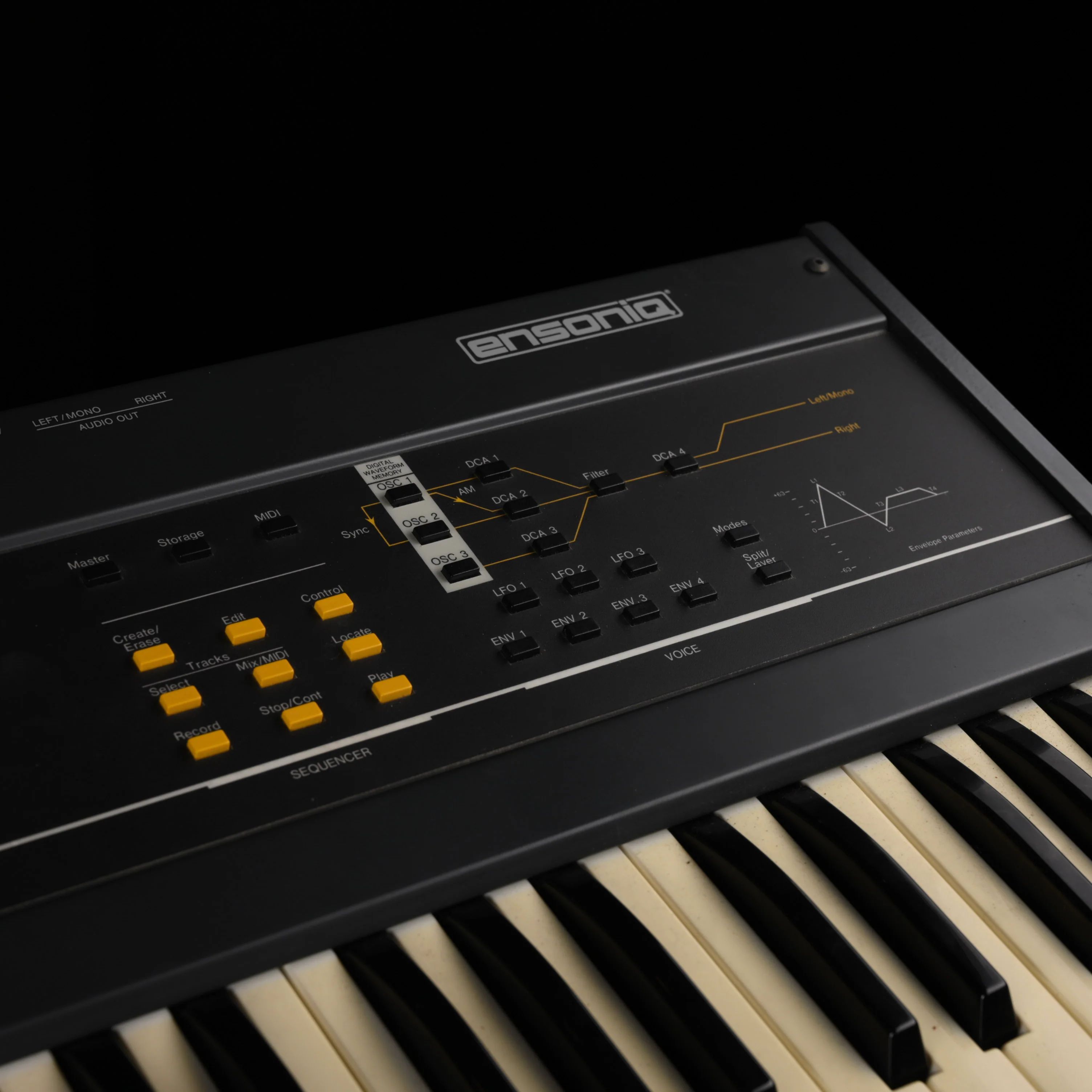Vintage 1987 Ensoniq ESQ-1 Polyphonic Synthesizer With Gig Bag - Image 5