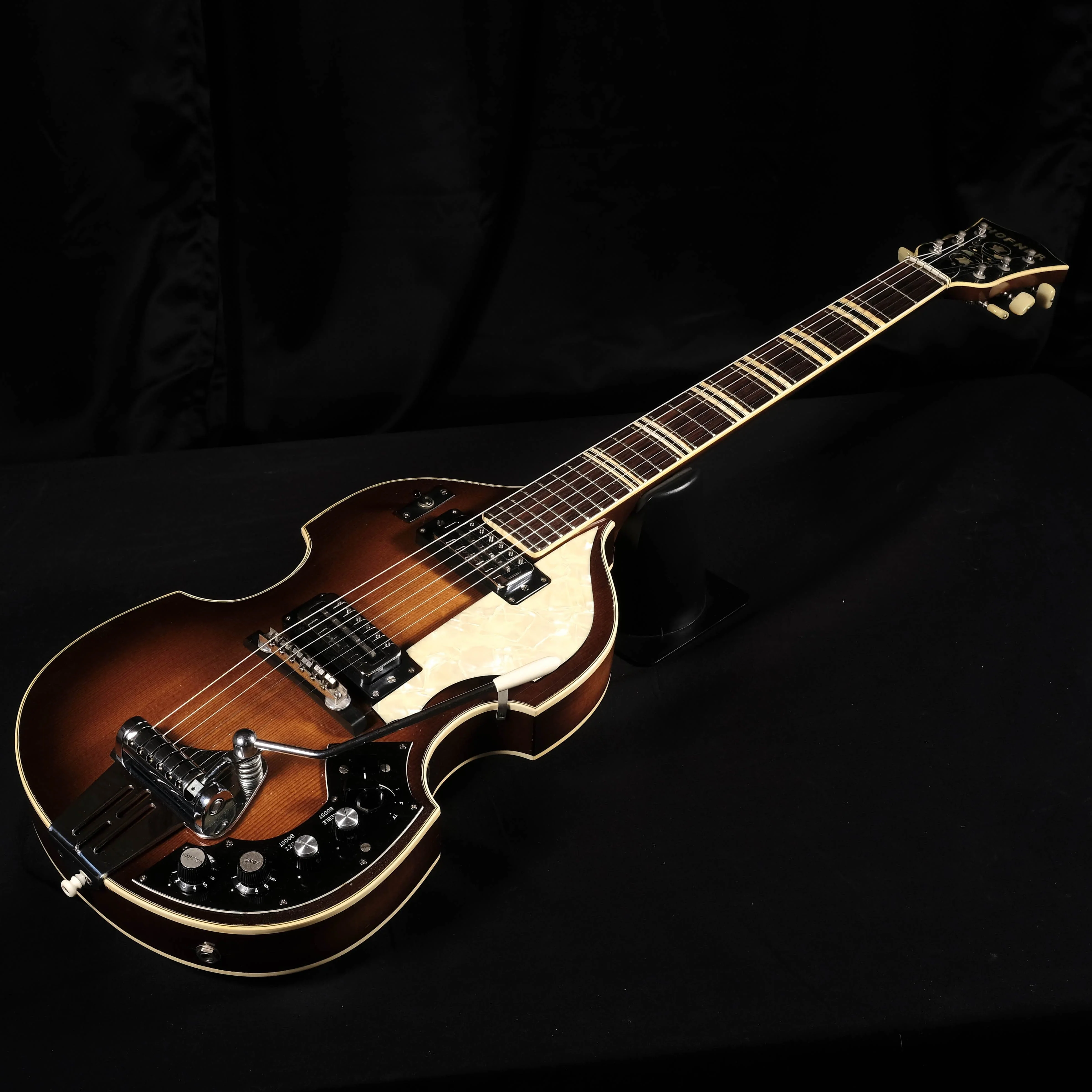 Vintage 66/67 Hofner 459 VTZ  Sunburst Beatle Violin Guitar With OHSC - Image 3