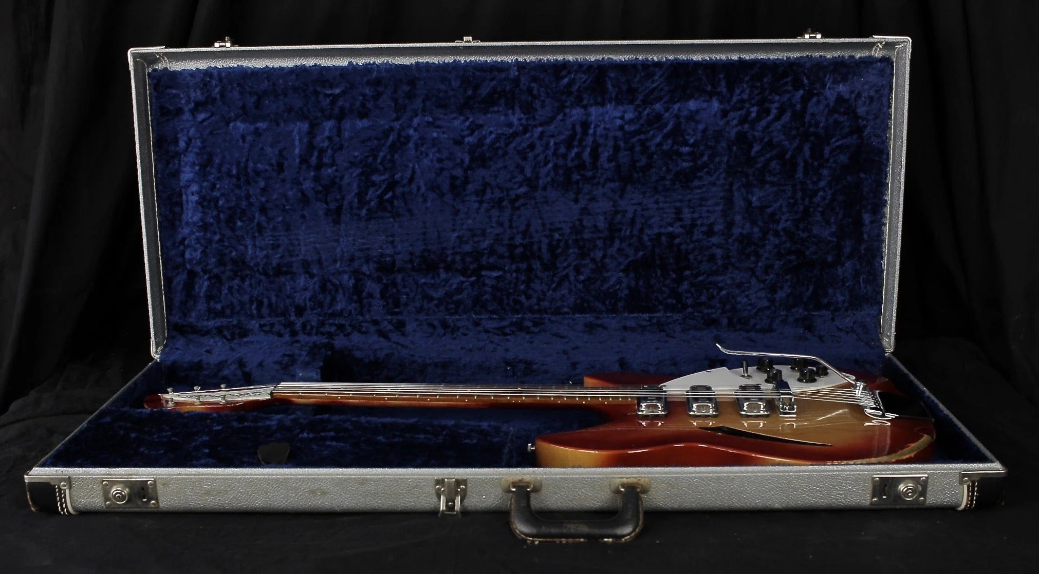 Vintage '66 Rickenbacker 345 Fireglo Semi Hollow Electric Guitar With OHSC - Image 13