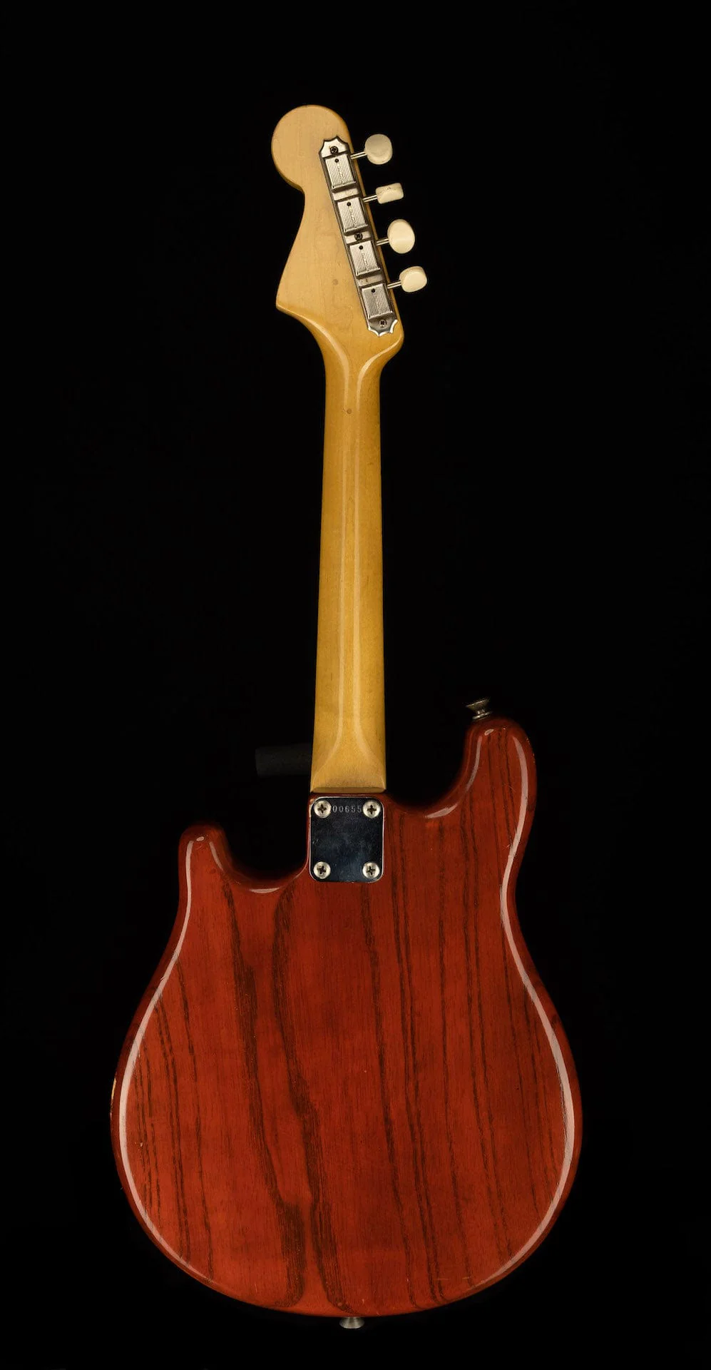 Vintage 1956 Fender 4-string Electric Mandolin Transparent Wine Red Anodized Pickguard - Image 9